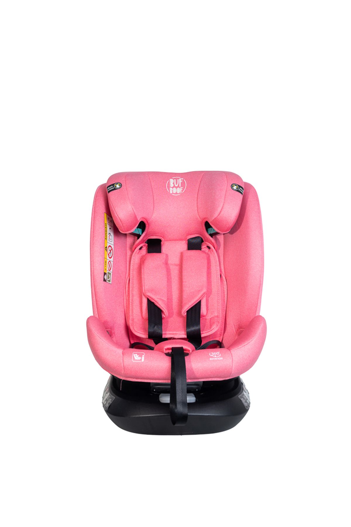 BUF BOOF-Scaun Auto Saphir DELUXE BUF BOOF iSIZE UnicornPink Isofix pozitie somn 165 grade rotativ 40-150 cm 5