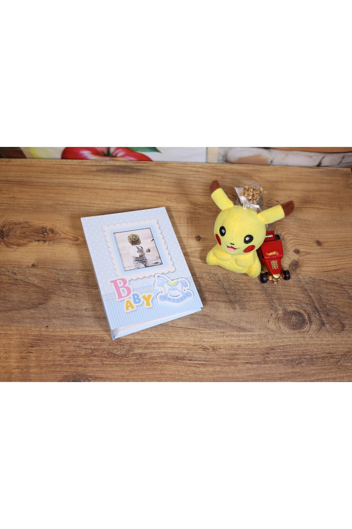 NRCN 10x15cm 100’lük Pencereli Bebek Fotoğraf Albümü Mavi fotoğrafı 2 (önizleme)