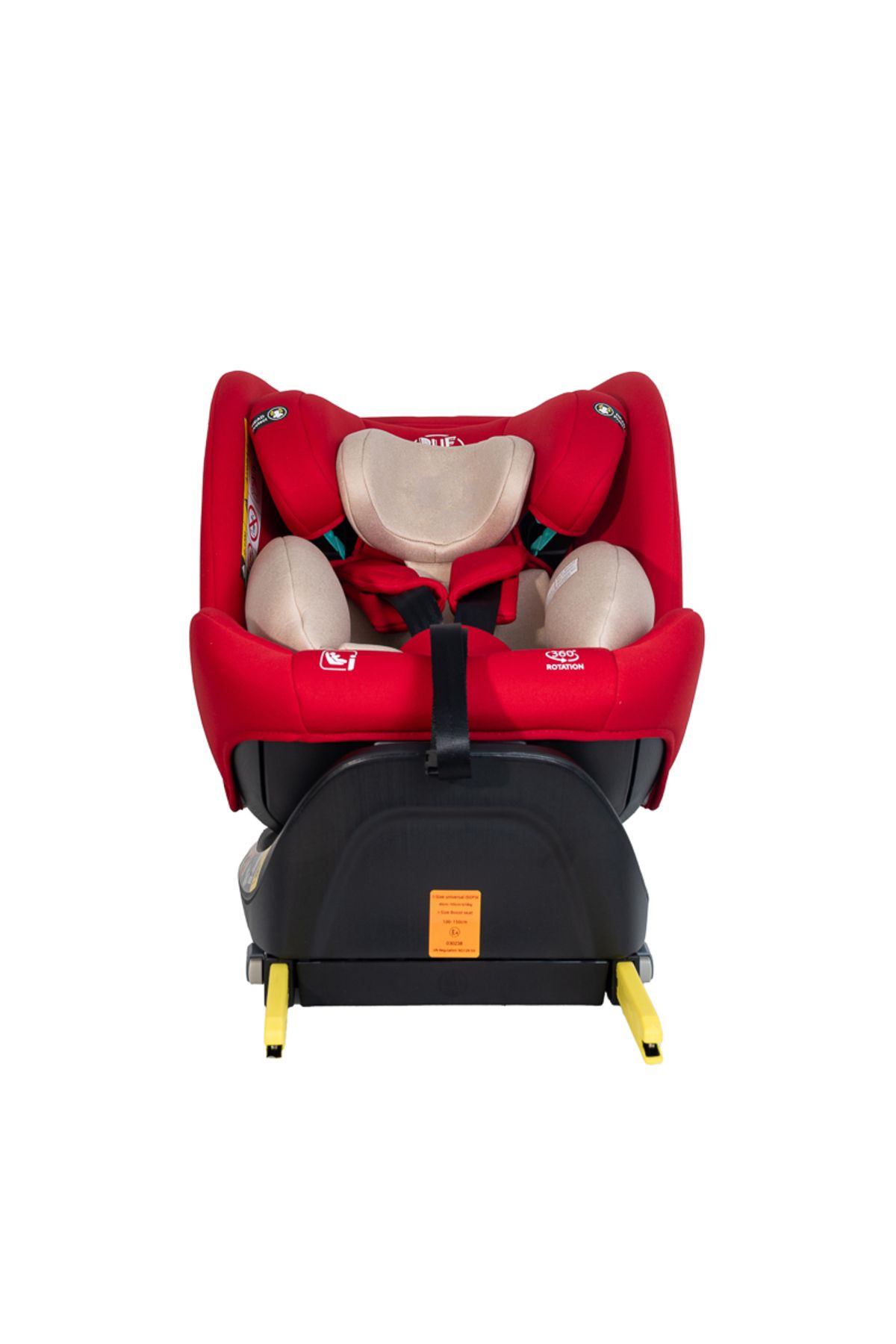 BUF BOOF-Scaun Auto Saphir DELUXE BUF BOOF iSIZE Red Isofix pozitie somn 165 grade rotativ grade 40-150 cm 4