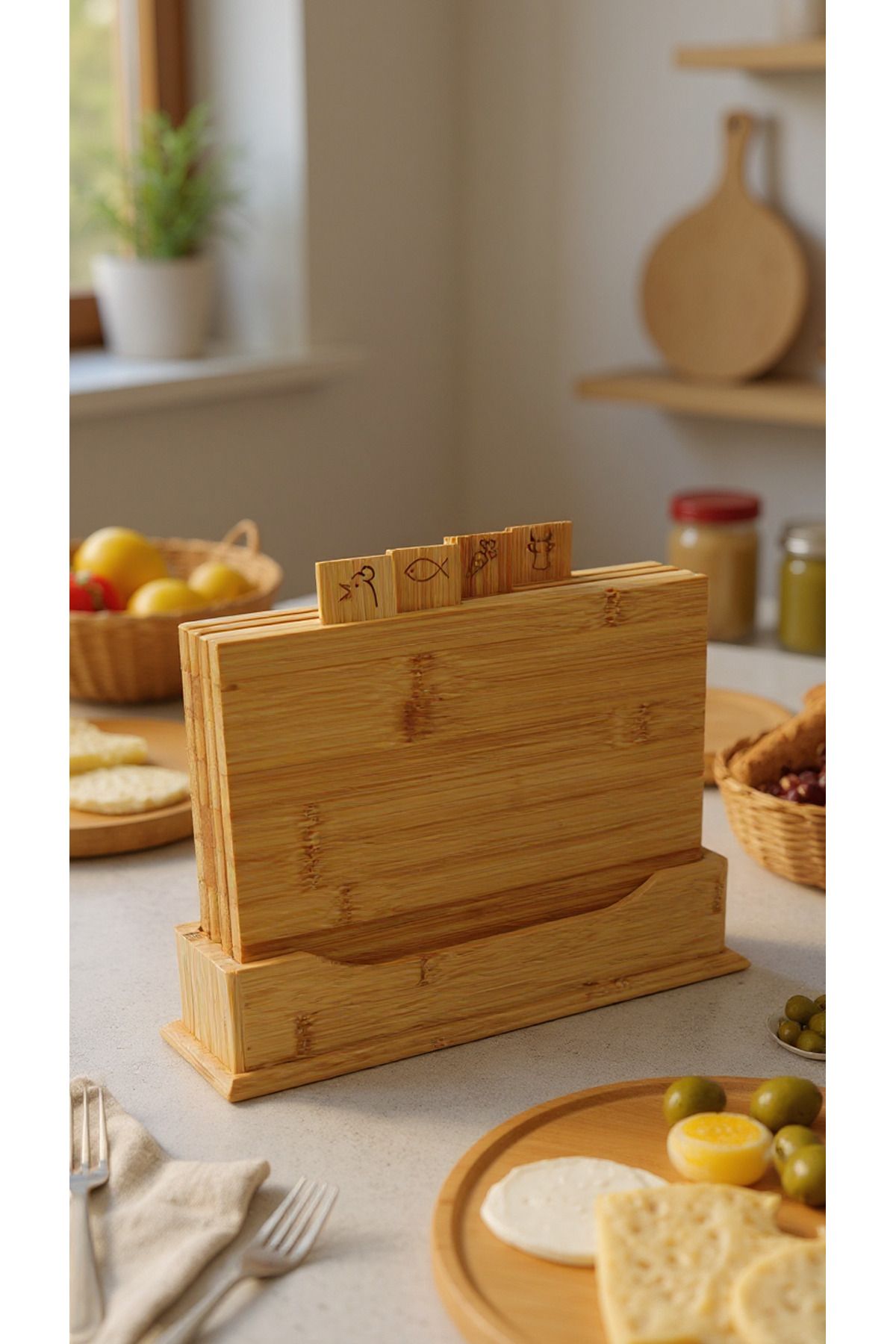 Bambum-Tapenade 4-Piece Cutting Board 4