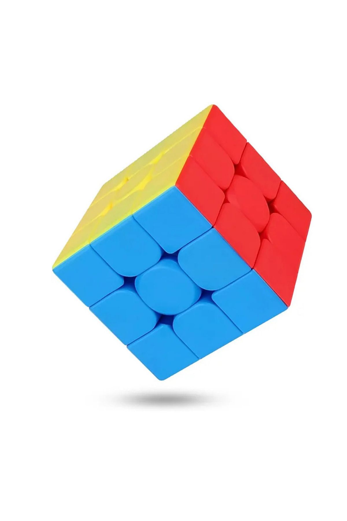 MİNGODAN-1 قطعة مكعب ذكاء تنموي للأطفال مكعب عملي باستيل مكعب سحري مكعب ذكاء 3x3 5.5 سم 4