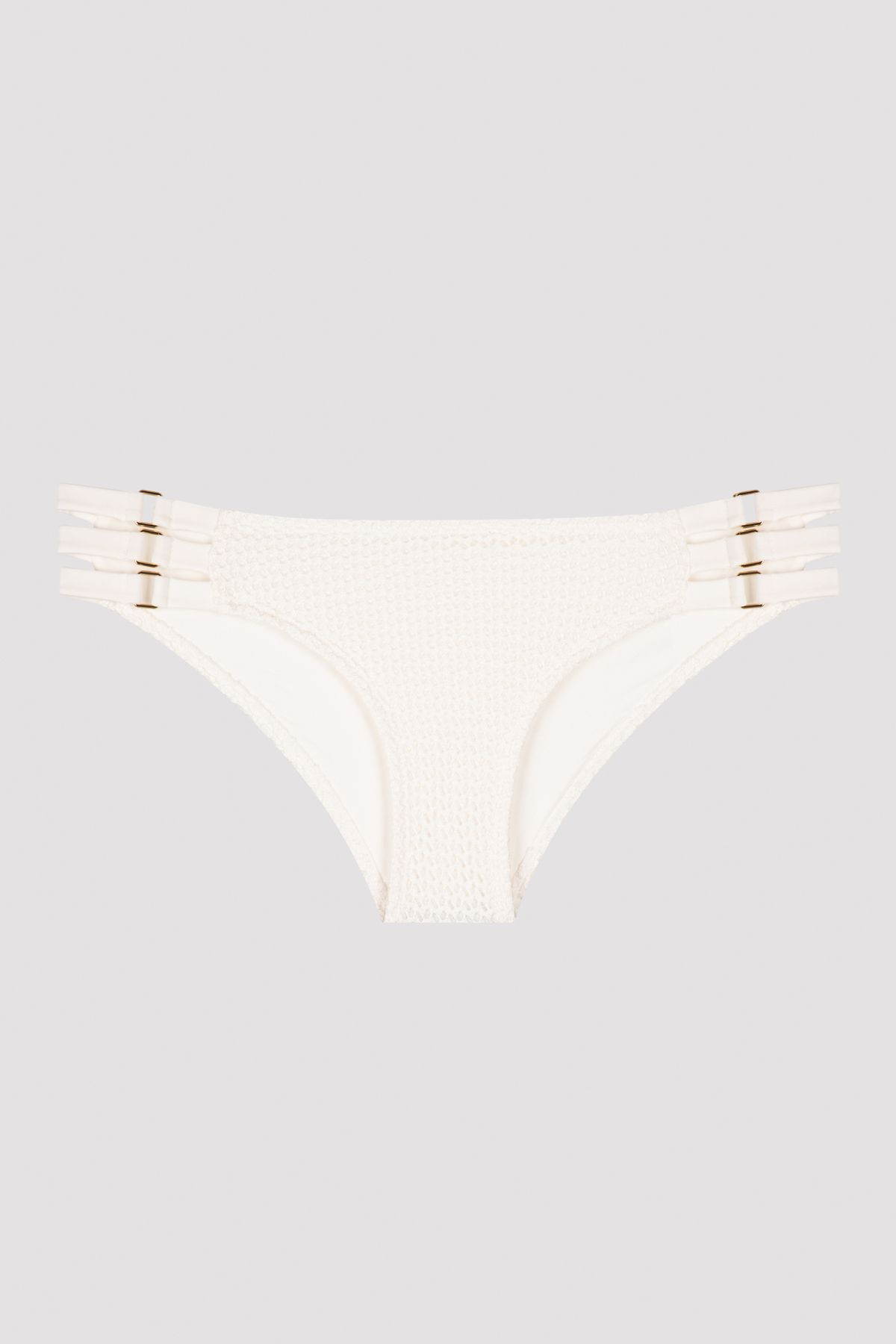 Penti-Maple White Chic Bottom Bikini - Ριγέ και μεταλλική λεπτομέρεια 4