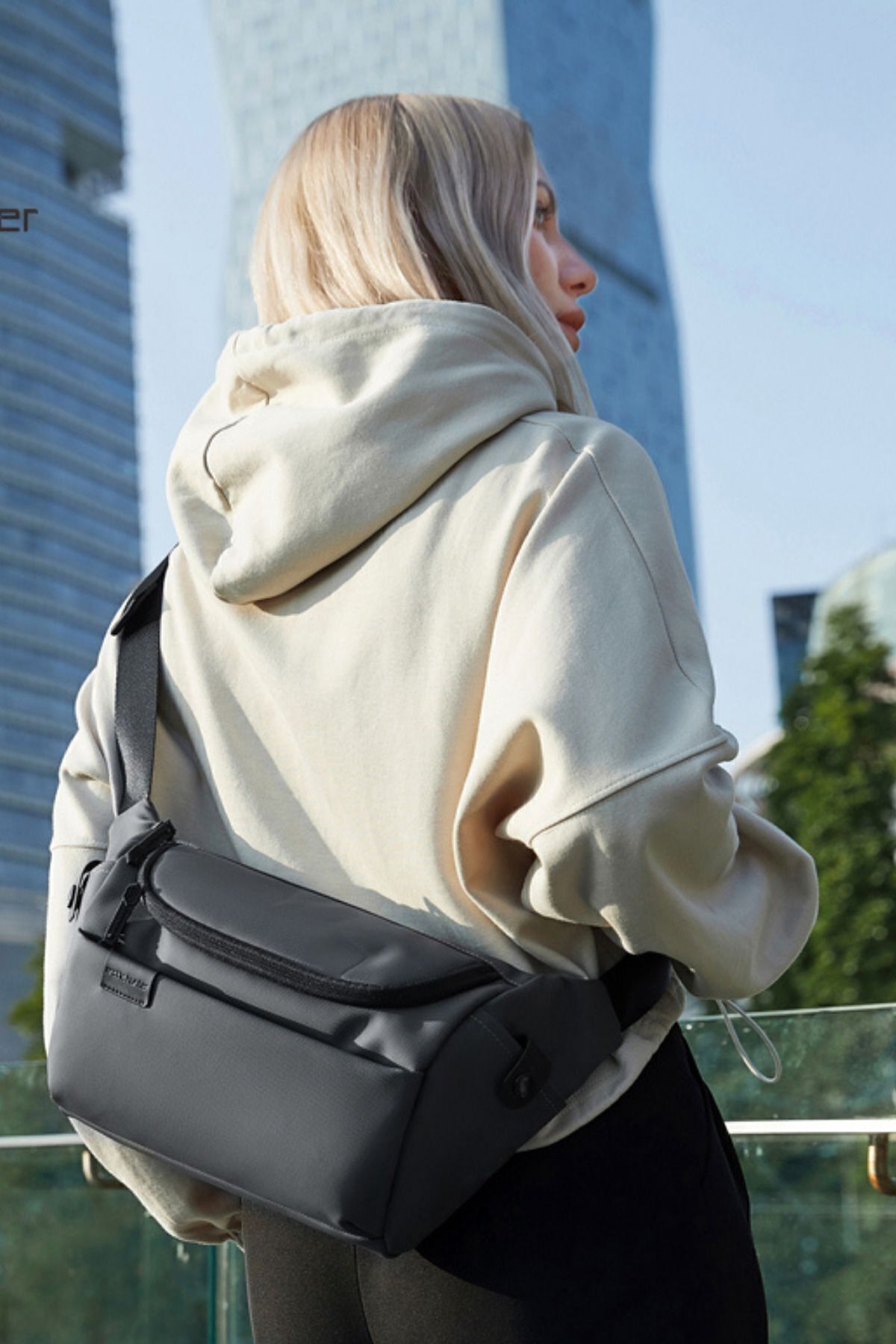 Arctic Hunter  Çift Gözlü, Iç Organizerli Bel Çantası Y00565 - Görsel 3