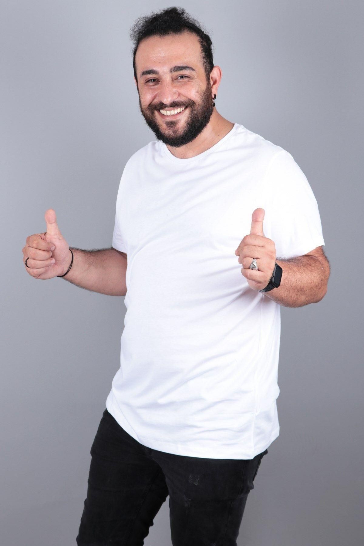 Rich-Μπλουζάκι Plus Size Basic 100% βαμβακερό μπλουζάκι 3