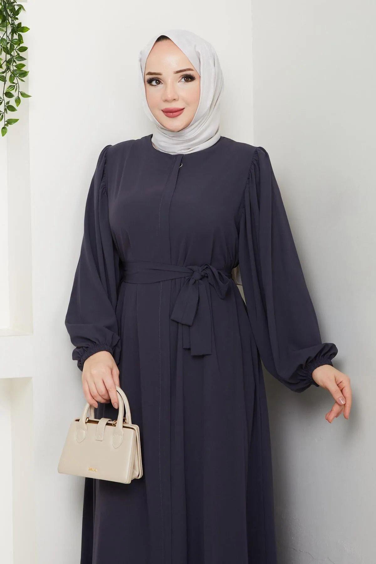 BALLOON SLEEVE MEDINA SILK SUMMER ABAYA