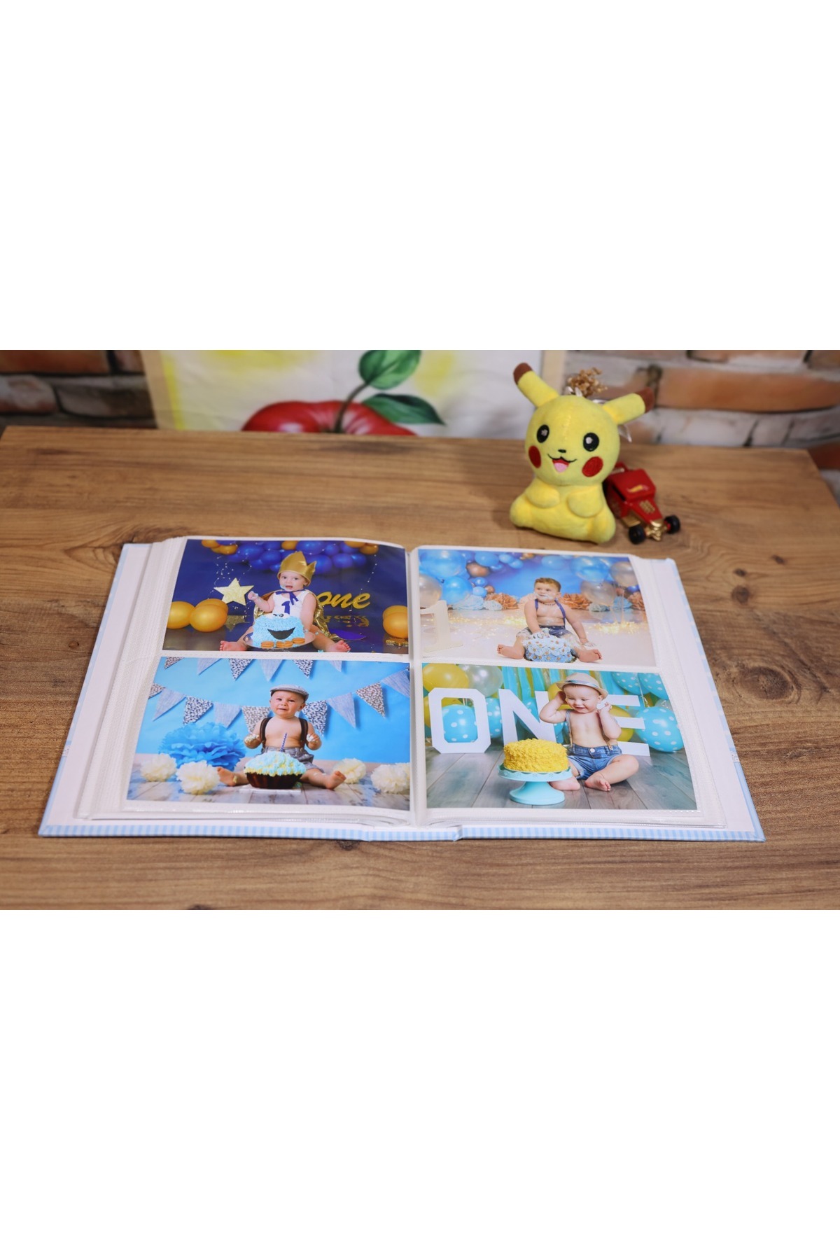 NRCN 10x15cm 200’lük Pencereli Bebek Fotoğraf Albümü Mavi fotoğrafı 3 (önizleme)