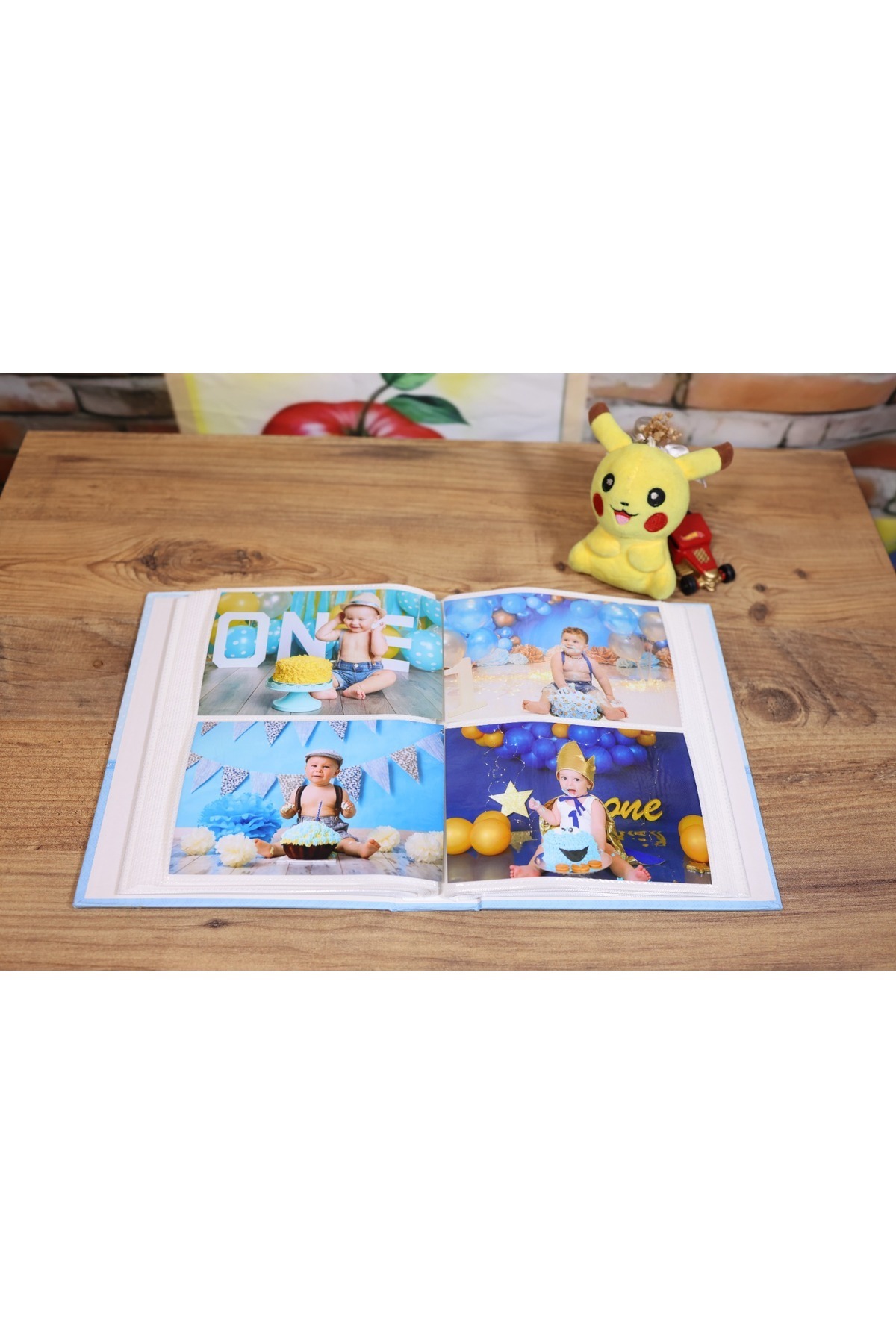 NRCN 10x15cm 200’lük Pencereli Bebek Fotoğraf Albümü Mavi fotoğrafı 3 (önizleme)