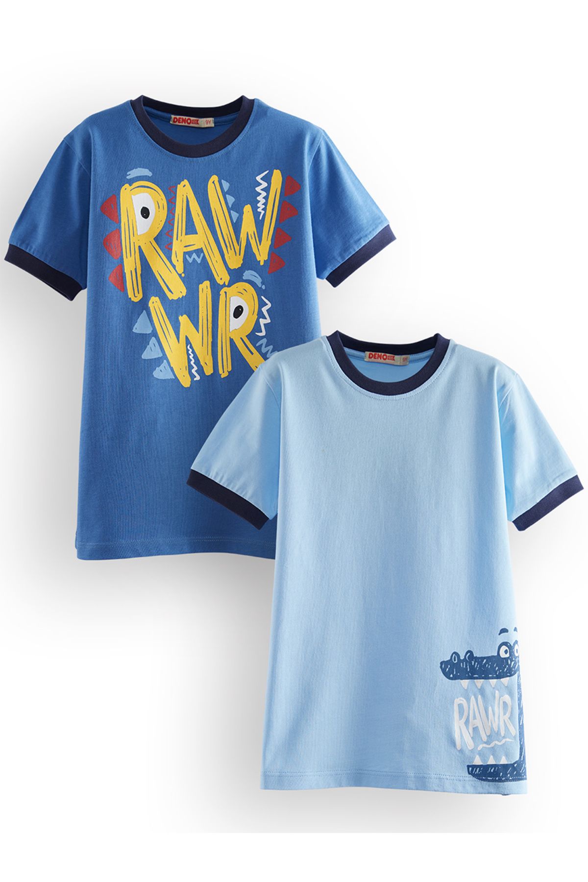 Denokids-Rawr Boy 2er-Pack T-Shirts 3