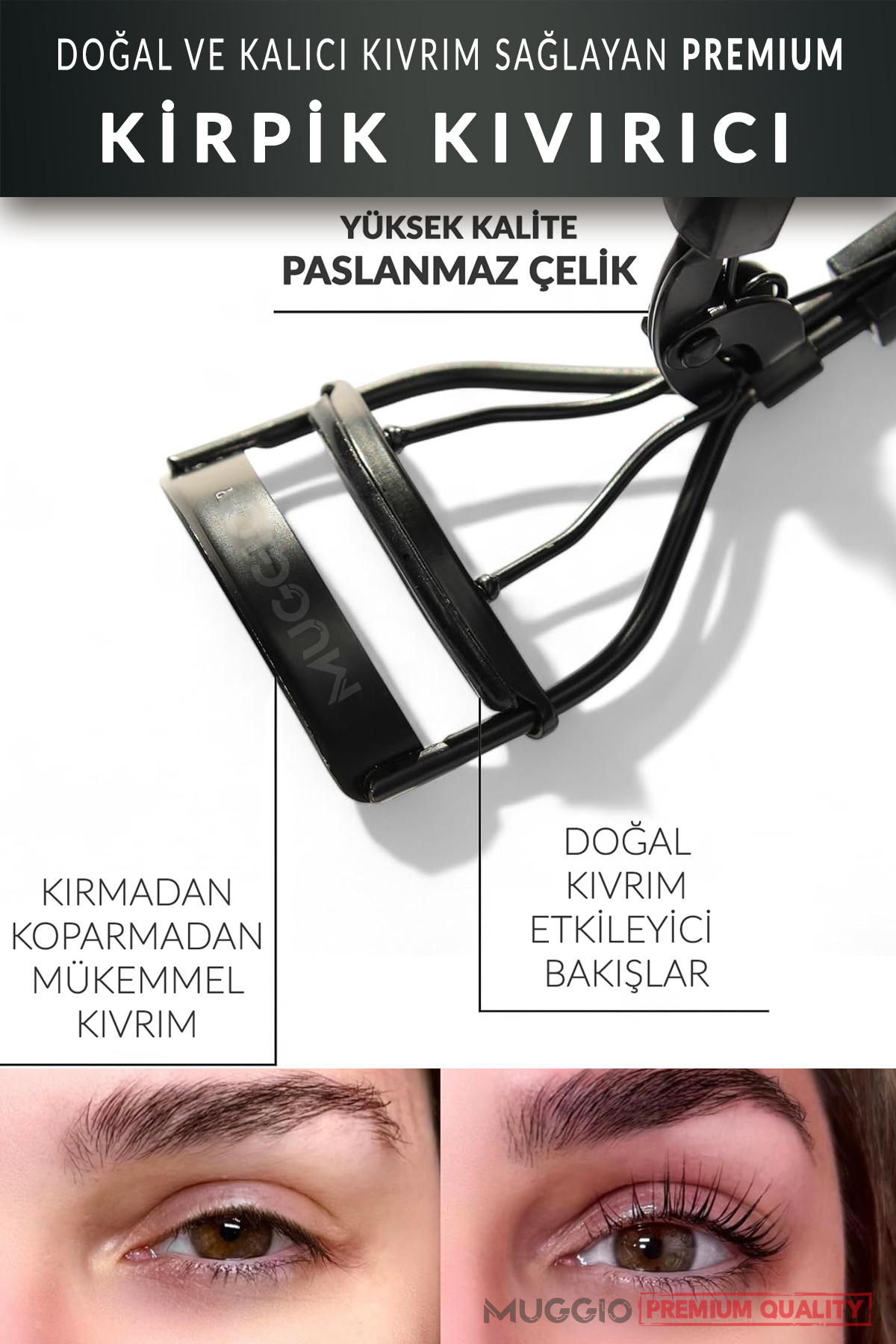 Kirpik Kıvırıcı Eyelash Curler Premium — مشکی kirpikkivirici — تصویر 6 از 6
