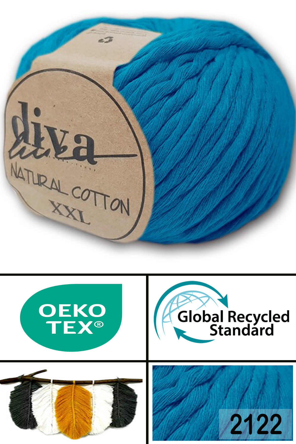 Diva Natural Cotton Xxl 2122 Ocean