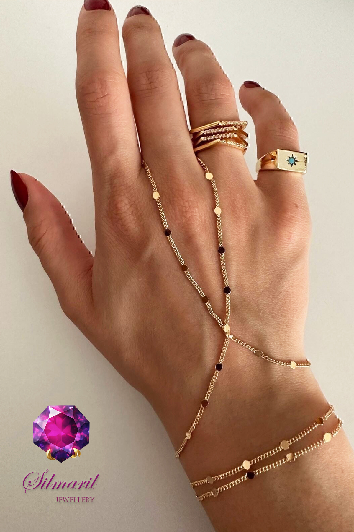 Altın Renk Paslanmaz Çelik Şahmeran – 316L Stainless Steel - Gold Pullu İnce Zincir — Silmaril Store