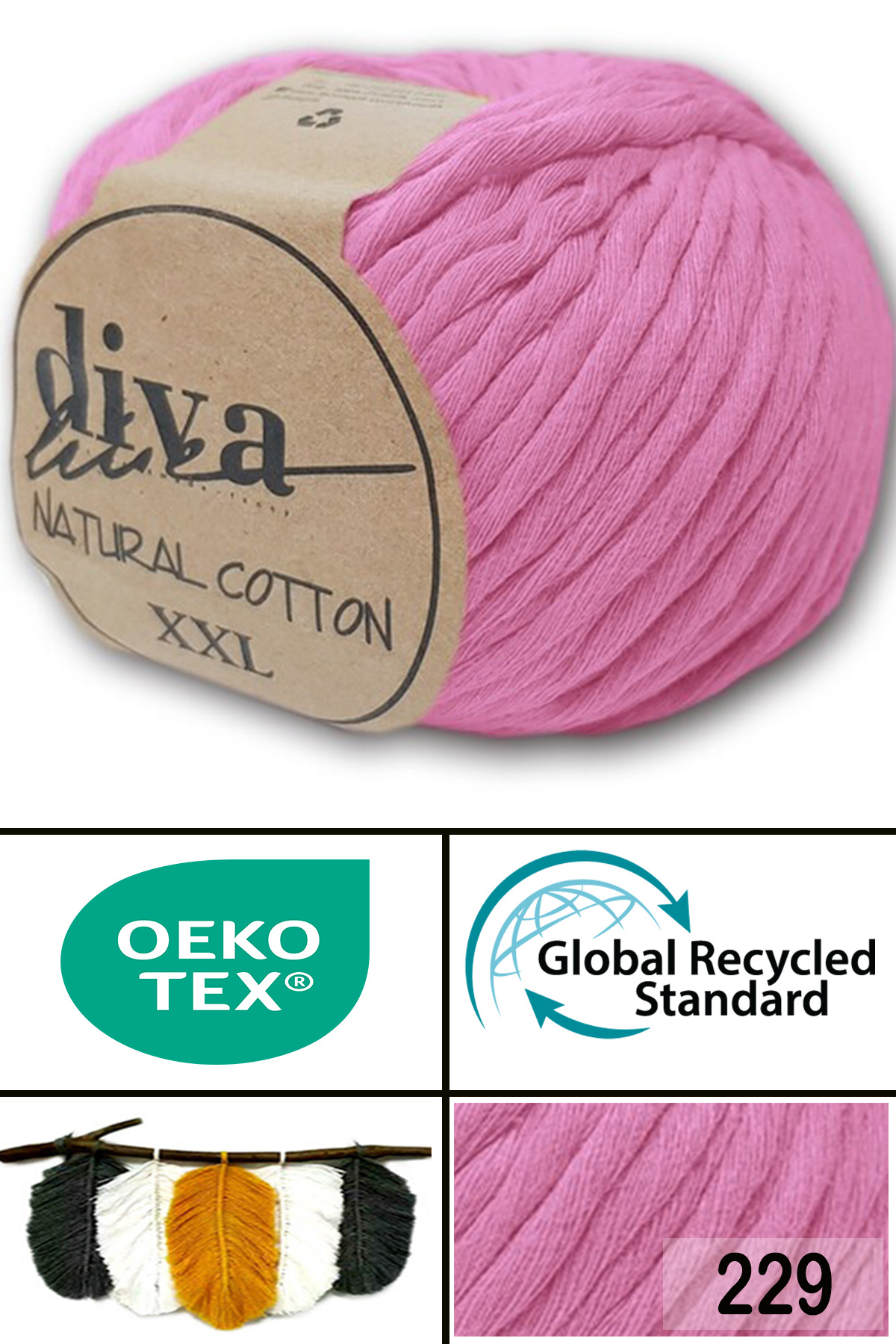 Diva Natural Cotton Xxl 229 Pink