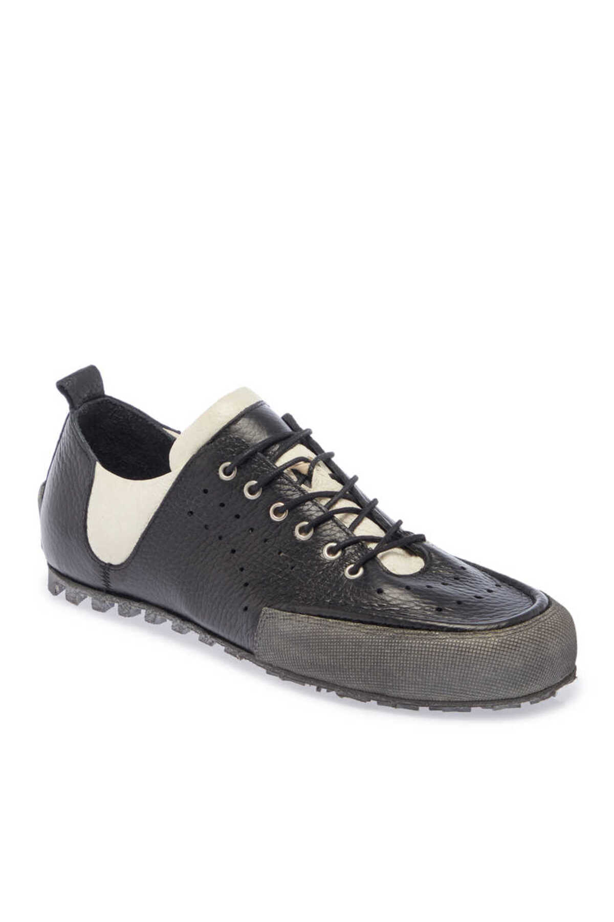 کفش راحتی مردانه چرم اصل مشکی - E24I1AY56753-A23 Tergan