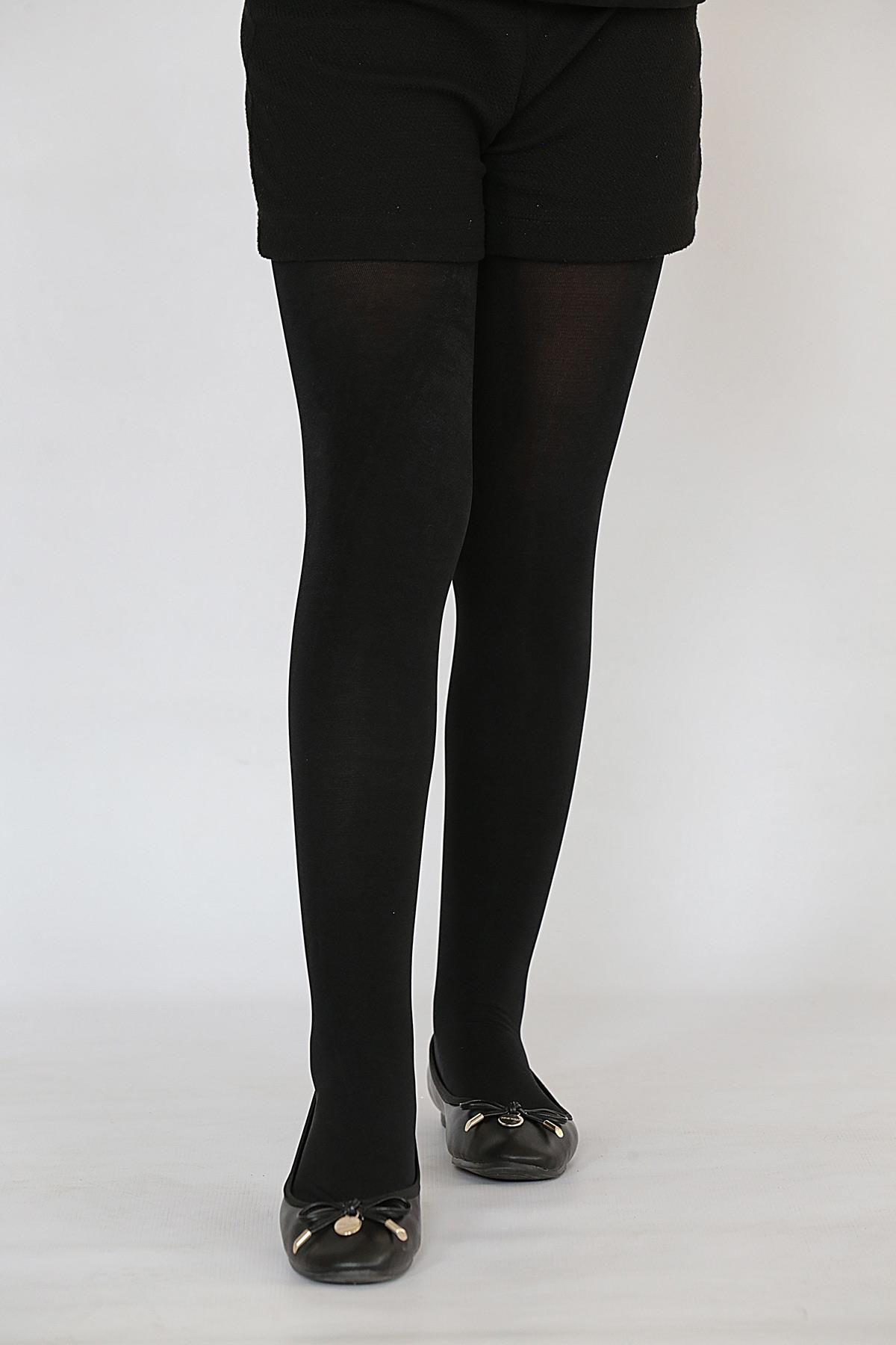 Daymod-Soft Viscose Kids Pantyhose Black 3