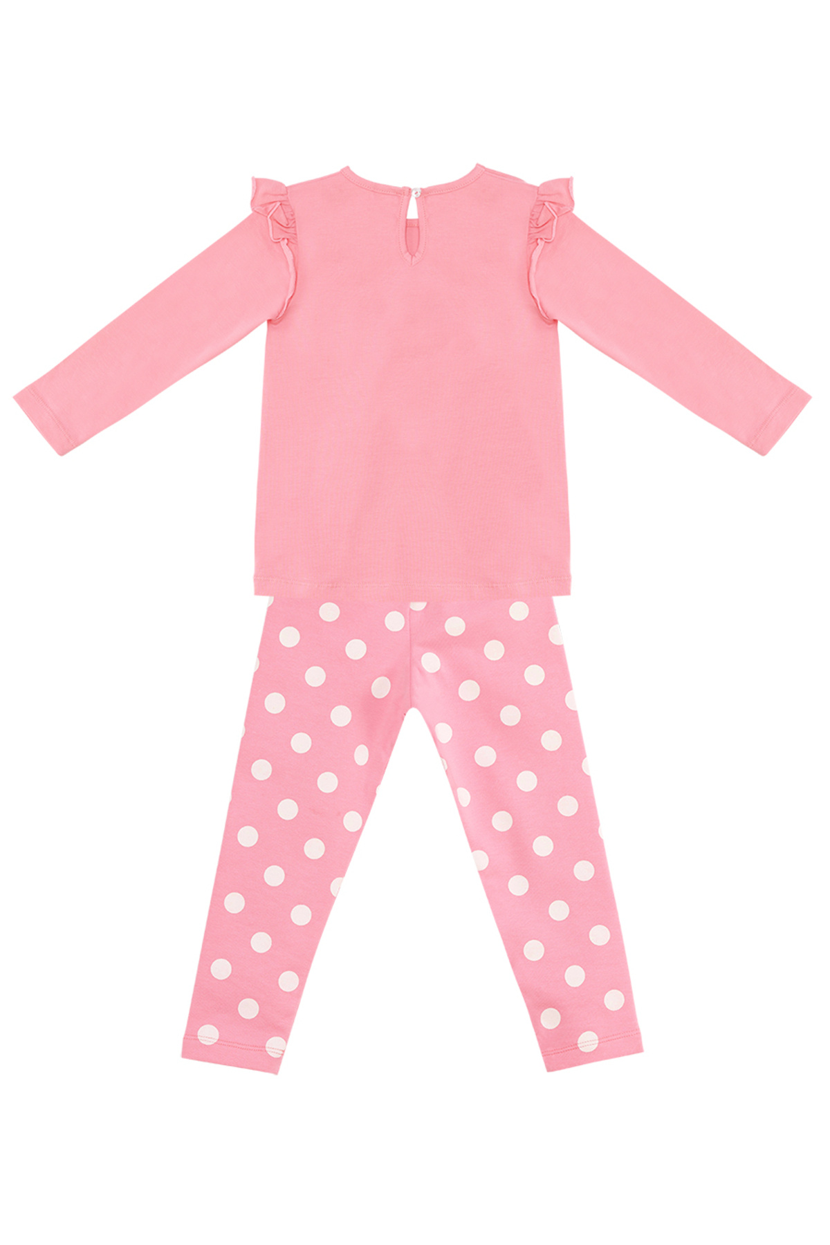 Denokids-Kuzucuk Rosa Tunika-Strumpfhosen-Set für Mädchen 4