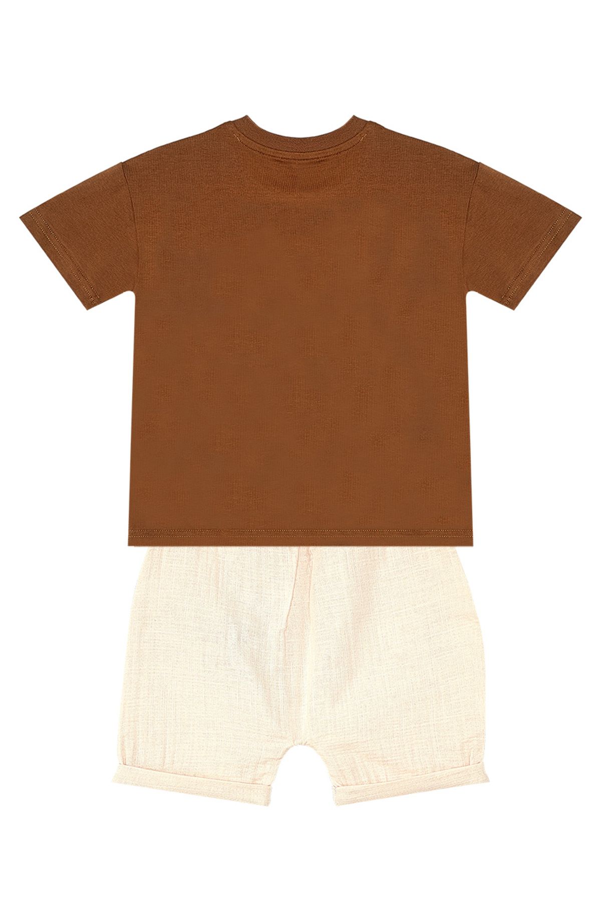 Denokids-Summer Muslin Shorts and T-shirt Set with Camping Car for Baby Boy and Child 4