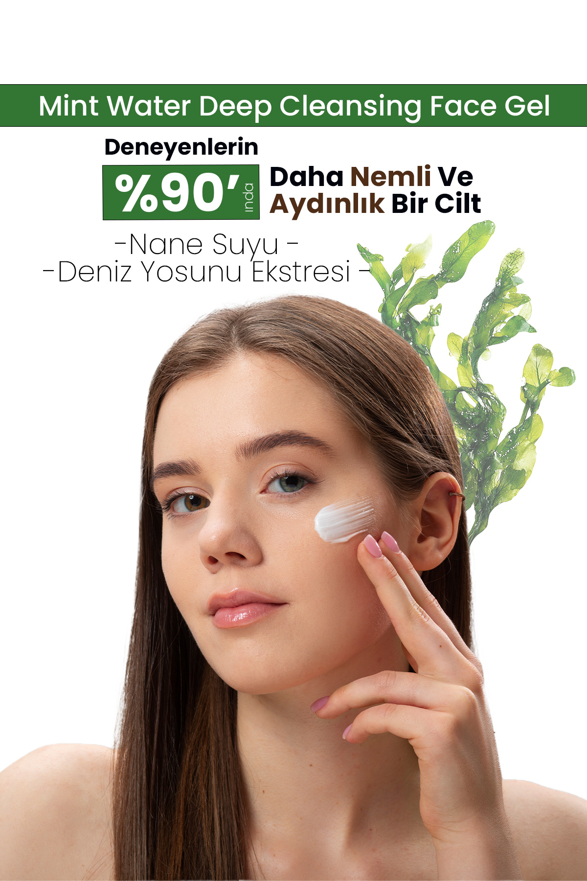 %100 Nane Suyu Siyah Nokta Ve Akne Karşıtı Yüz Temizleme Jeli –arındırıcı & Ferahlatıcı–150 ml — PDC001 — تصویر 3 از 5