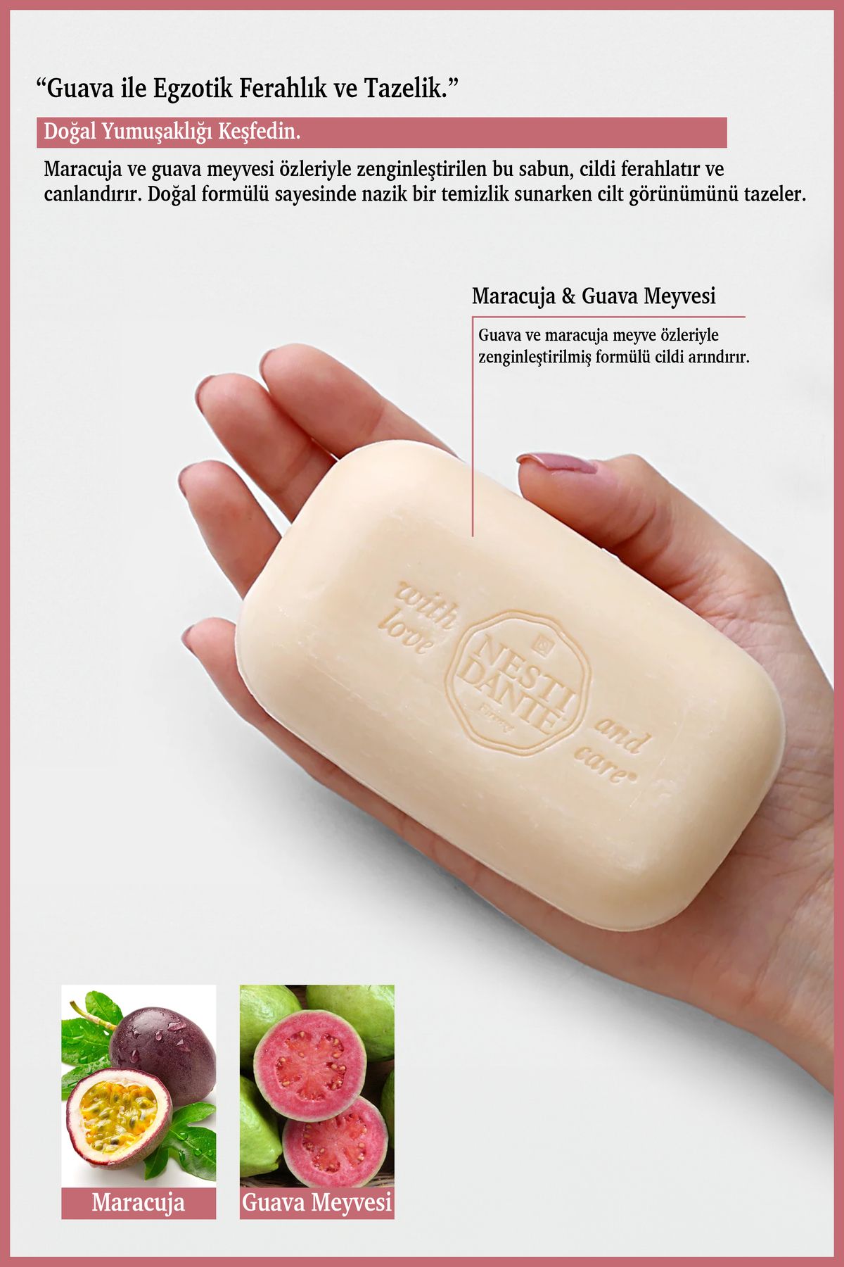 Nesti Dante-Paradiso Tropicale Hawaiian Maracuja&Guava Solid Soap 250 Gr |   Humidifier |   Guava Fruit 3