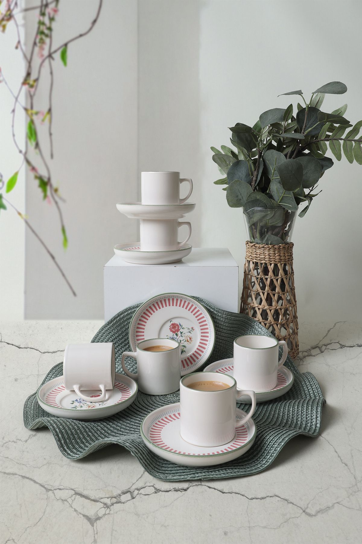 Keramika-Rose Line Nordic Coffee Set 12 τεμαχίων για 6 άτομα 22910-12 3