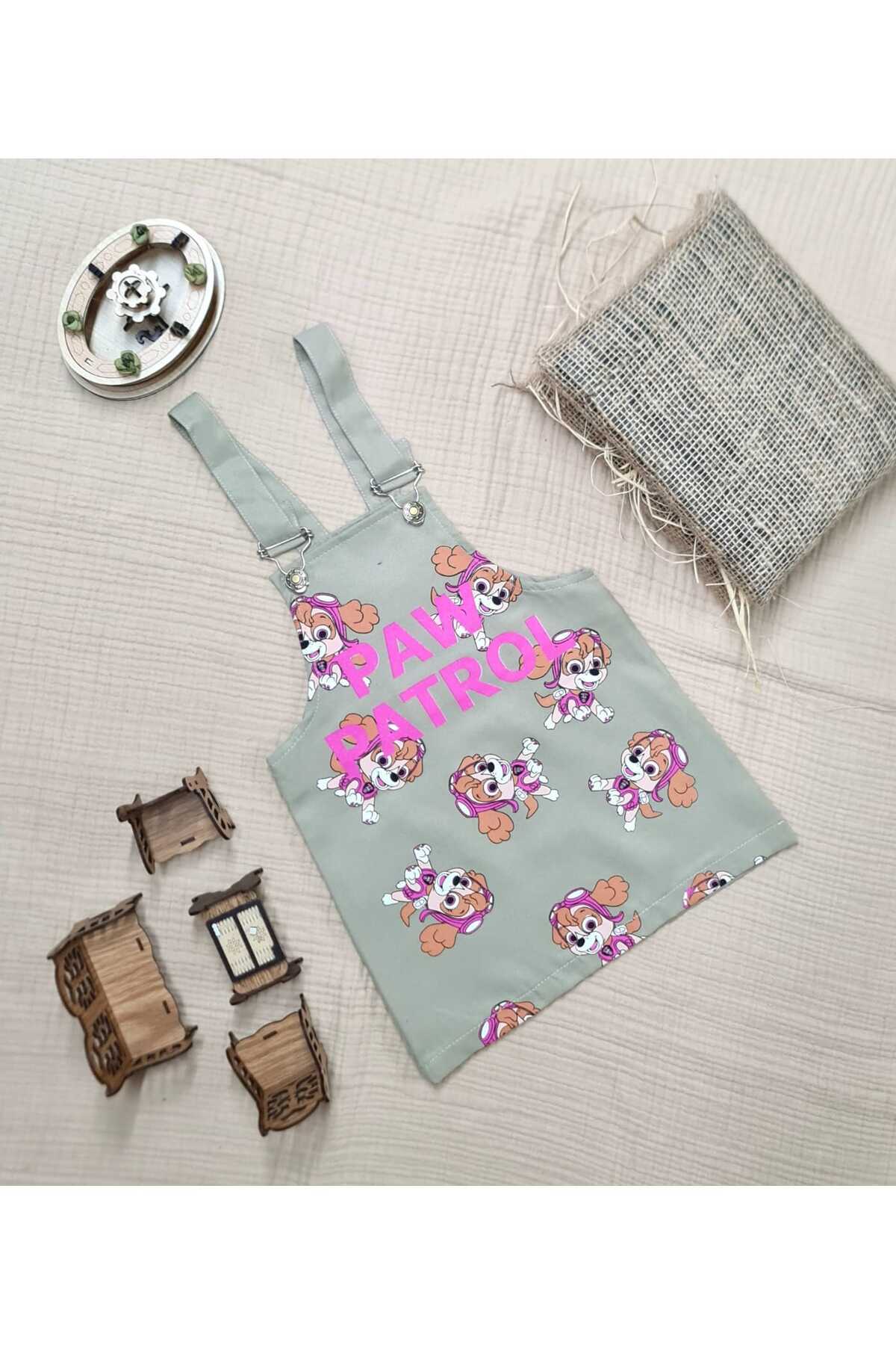 minikiss Baskılı Gabardin Kumaş Ayarlı Askılı Kız Çocuk Elbise Jile fotoğrafı 2 (önizleme)