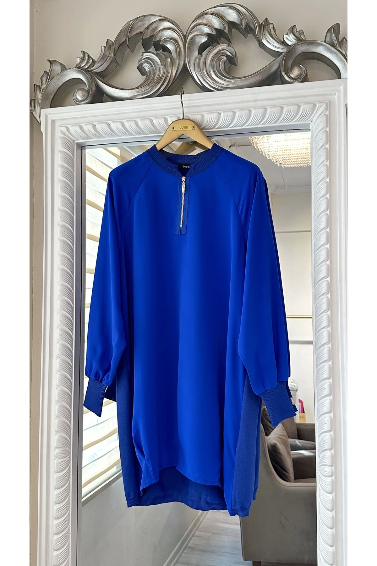 Invee-INVEE 6899 Sax Tunic - Comfortable Fit and Stylish Design 6