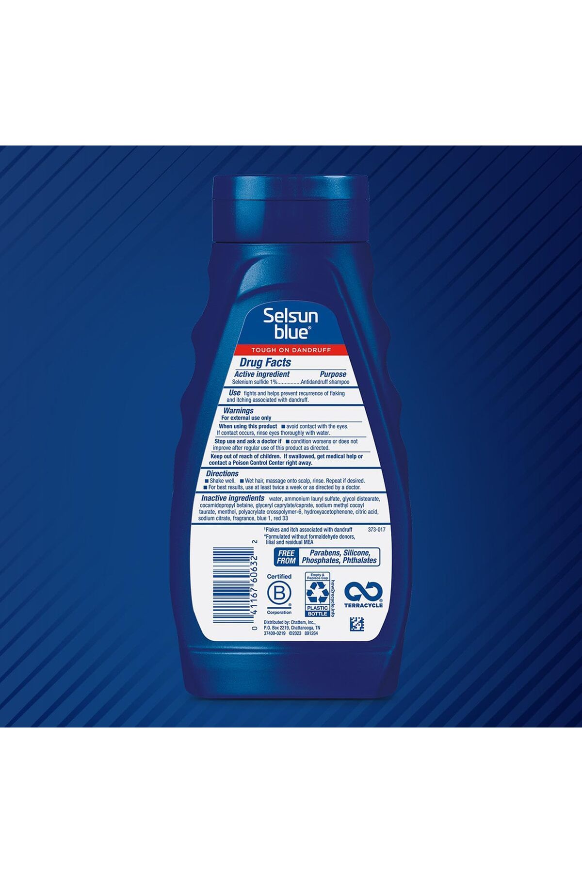 Selsun Blue-Medicted with Menthol Shampoo / Anti-Dandruff Shampoo 325ml 2