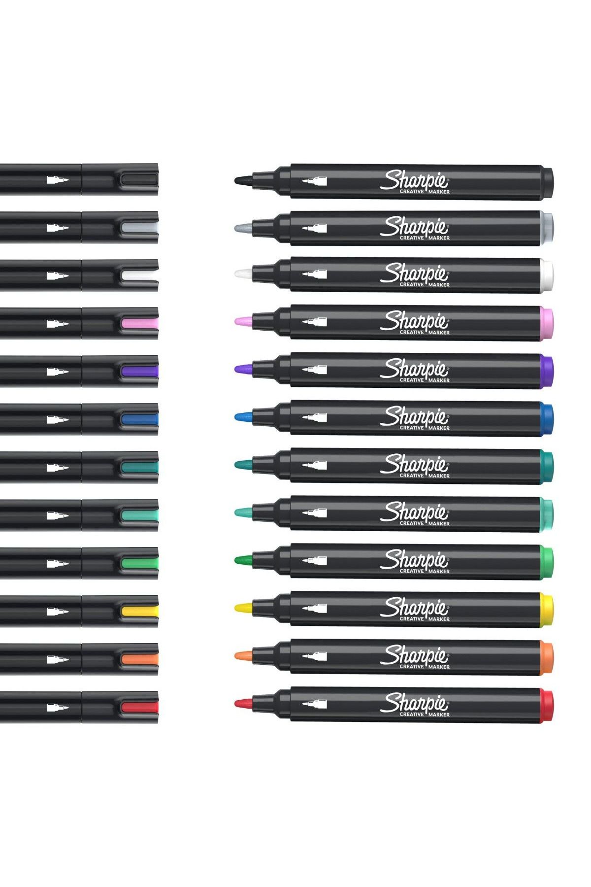 Art Tone-Sharpie Permanent Marker Round Tip Set of 12 Paint Effect 2