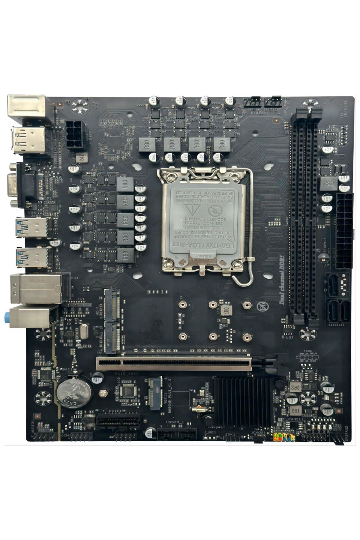 arktek-ALPHA FORCE، AK-B760M EG، 2xDDR5، 2x M.2، D-SUB، HDMI، DP، 12-13.14.جيل، مقبس LGA1700، رئيسي 3