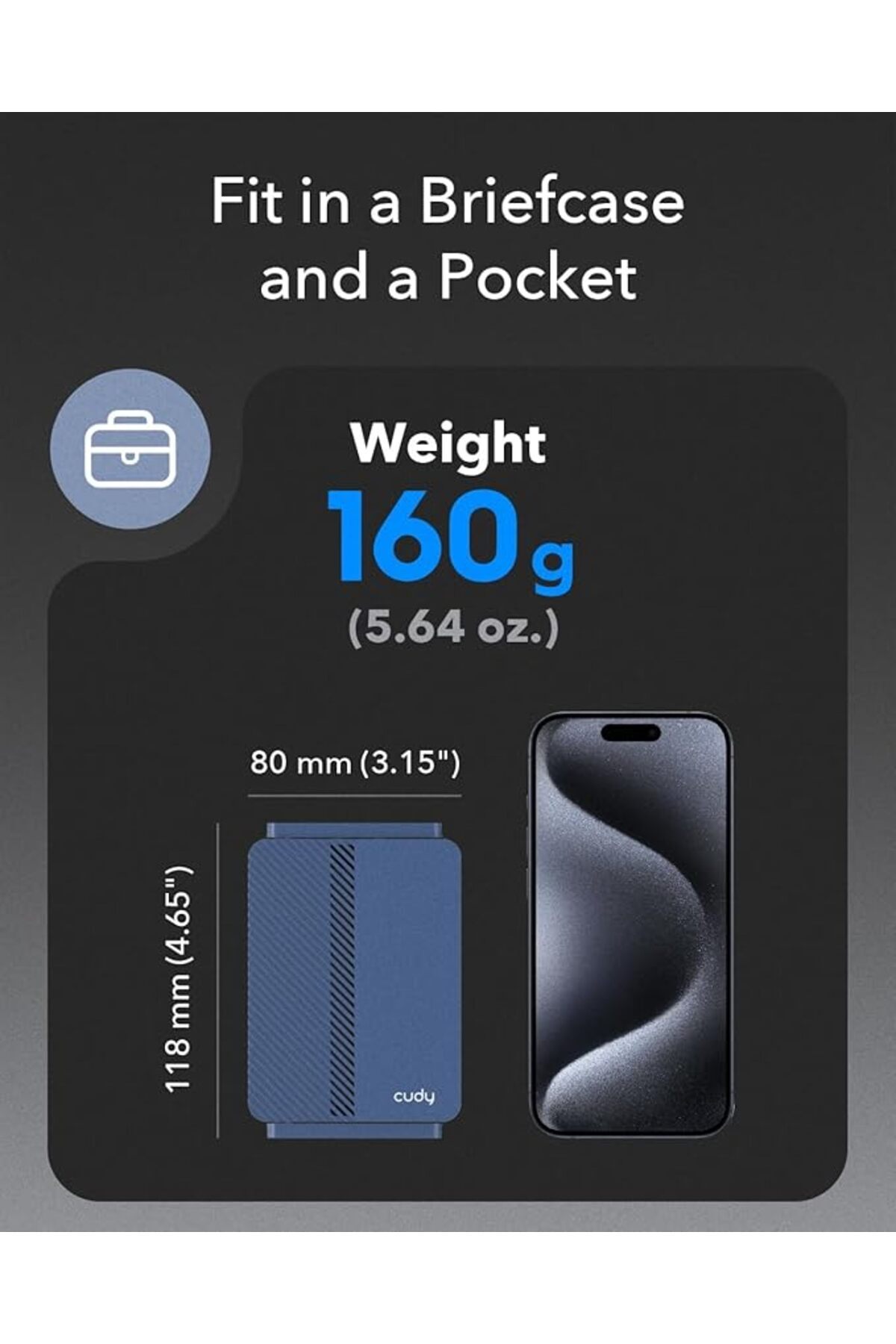 cudy-AX3000 Pocket-Sized Travel Router with Wi-Fi 6 and 2.5Gbps Gigabit Ethernet 2