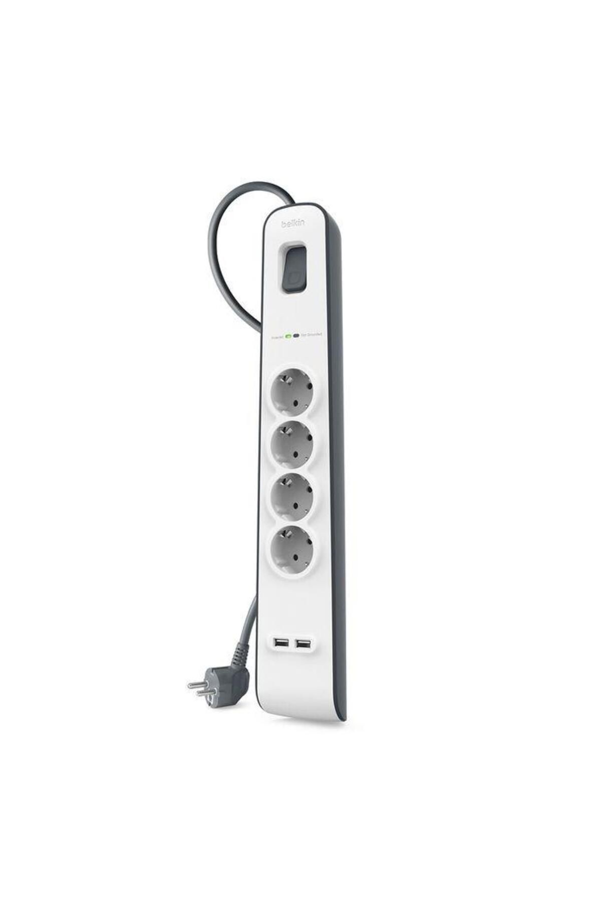 Belkin-Bsv401Vf2M-V2 4 Gang 2m Surge Protected Socket + 2 Gang 2.4A USB Input 3