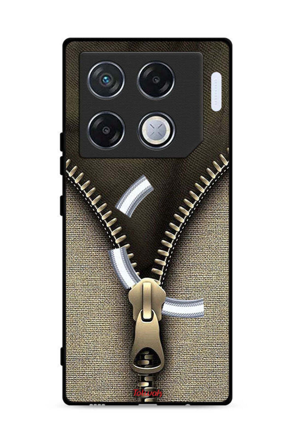 Tolwak-Infinix GT 20 Pro 5G Protective Case Cover Zip Pattern 1