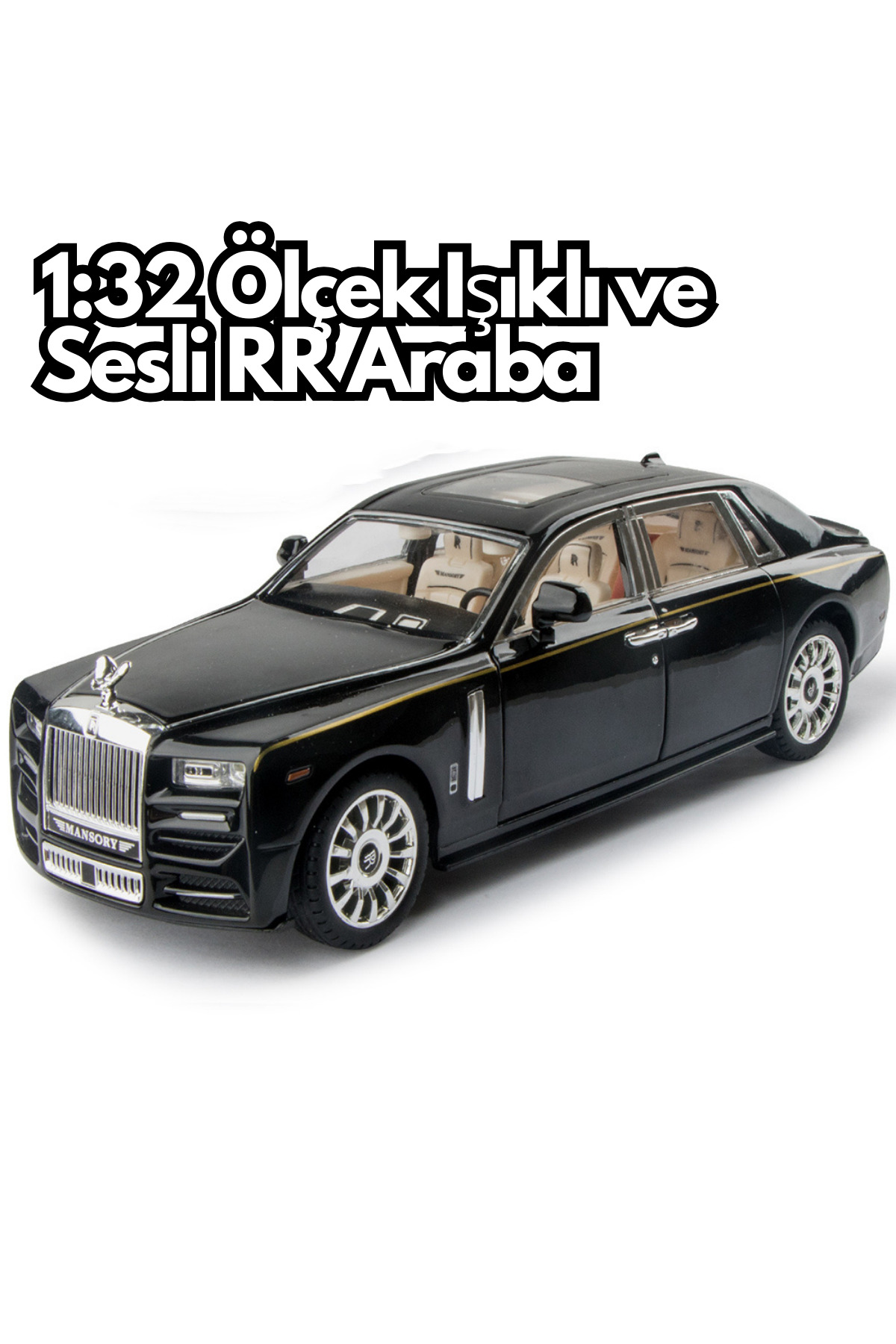 welcomein 1:32 Diecast Çek Bırak Işıklı Sesli Roll Royce Phantom