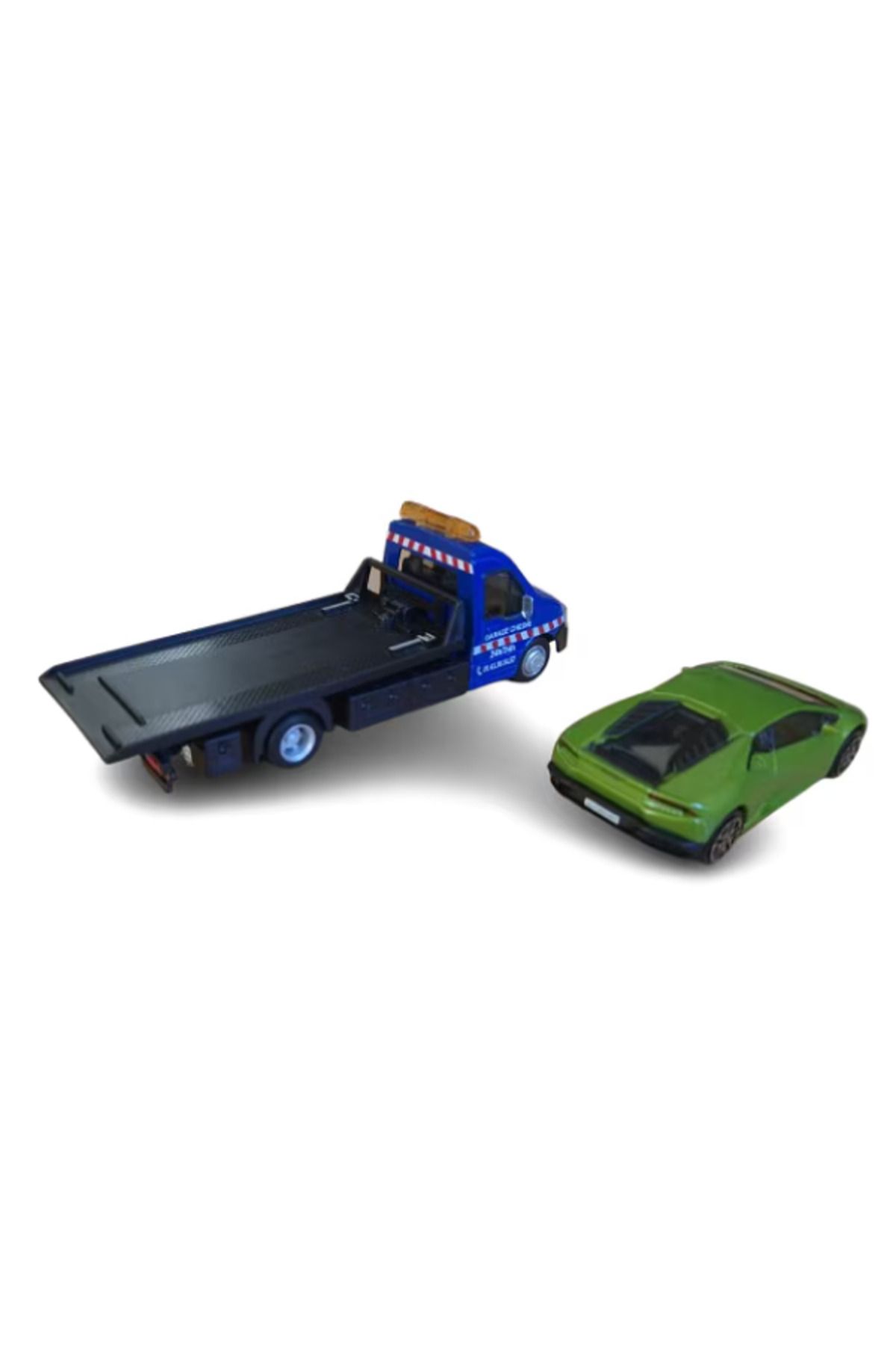 BBURAGO-Set of 2 Iveco Daily transporter and Lamborghini machetes, 1/43 3