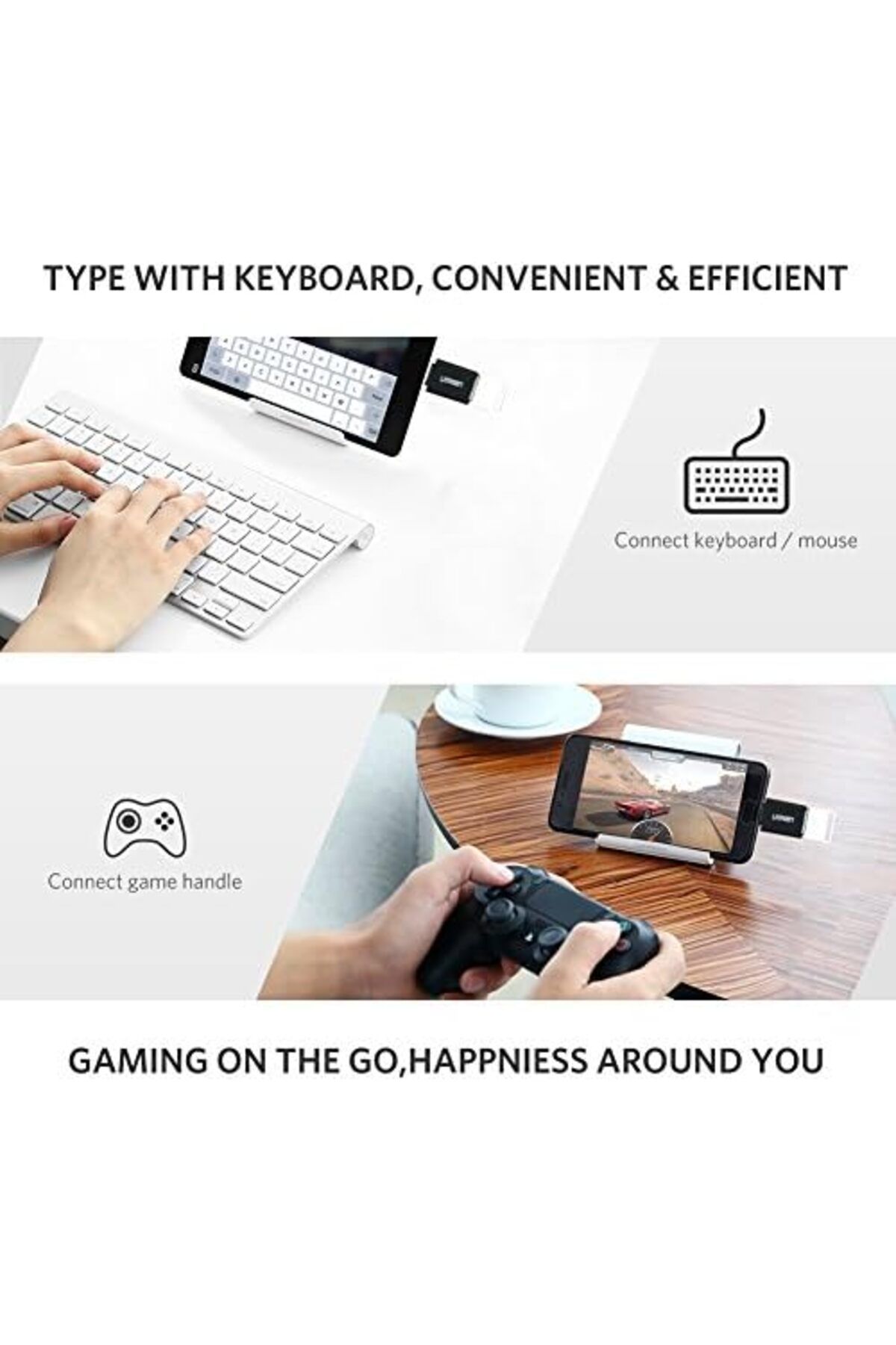 Ugreen-USB C Adapter USB C to USB 3.0 A Male OTG Adapter Supports New MacBook, Galaxy S9, S8, Note 8 5