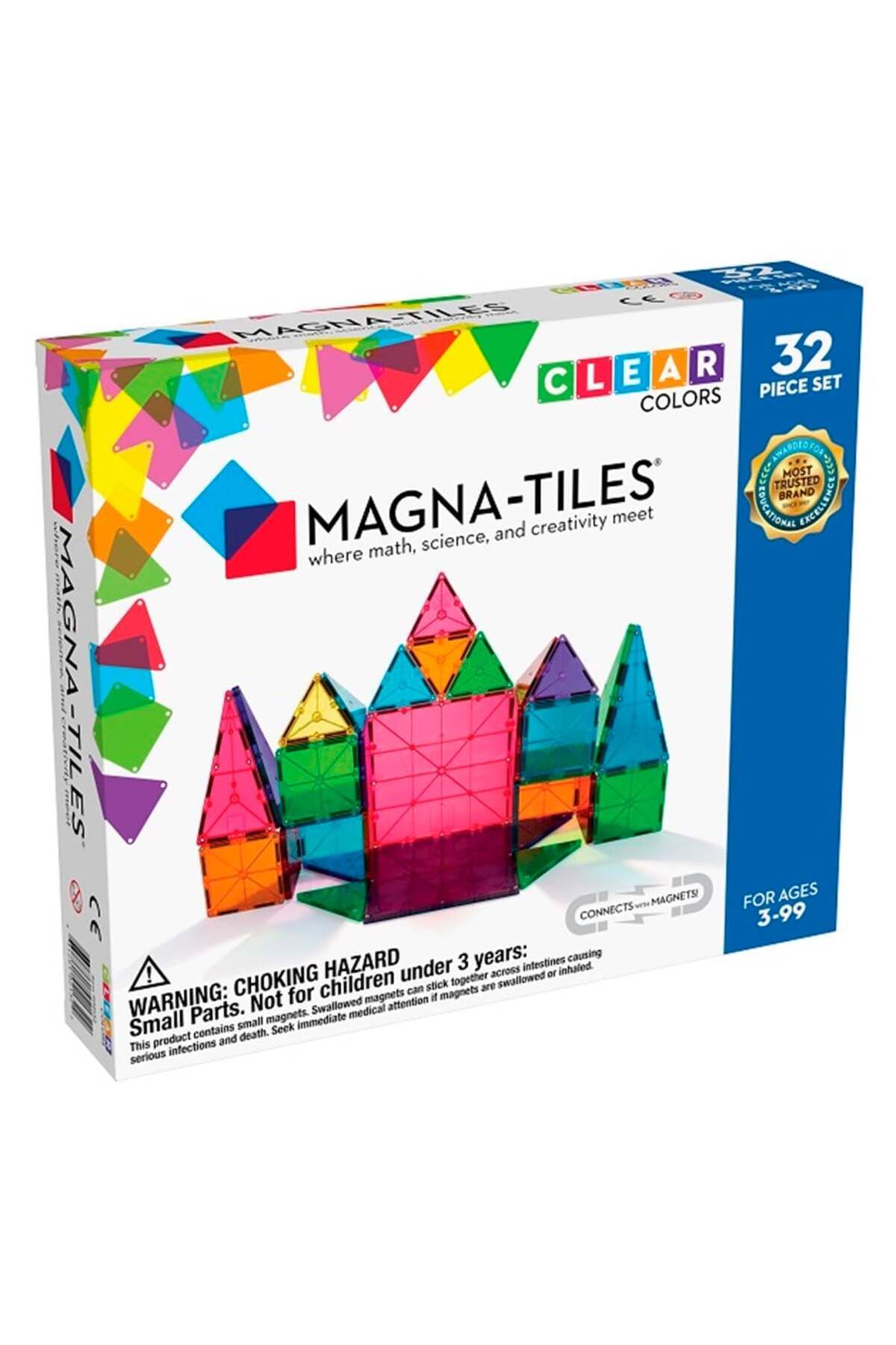 ماگنا-تایلز - مجموعه رنگ شفاف - ۳۲ تکه