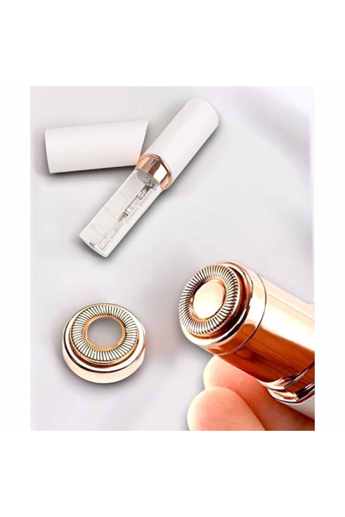 Gold Kadınlar İçin Mini Yüz Epilasyonu Tüy Alıcı Çene Yanak Tüyleri Bıyık Kaş Alma Pilli — ECstore33 — تصویر 5 از 6