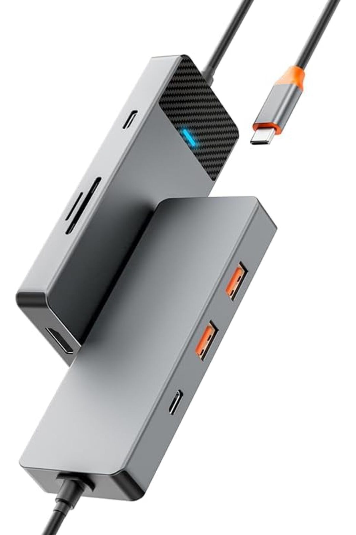 WIWU-Linker A721HD 7 In 1 USB-C Hub - Grey 5