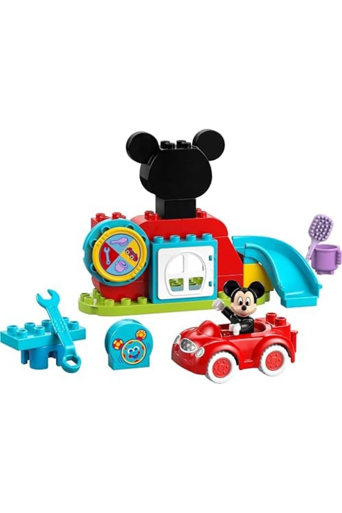 LEGO-DUPLO | Disney Mickey Mouse Clubhouse & Car Set - Colour Sorting Toy with a Character Figure - 4