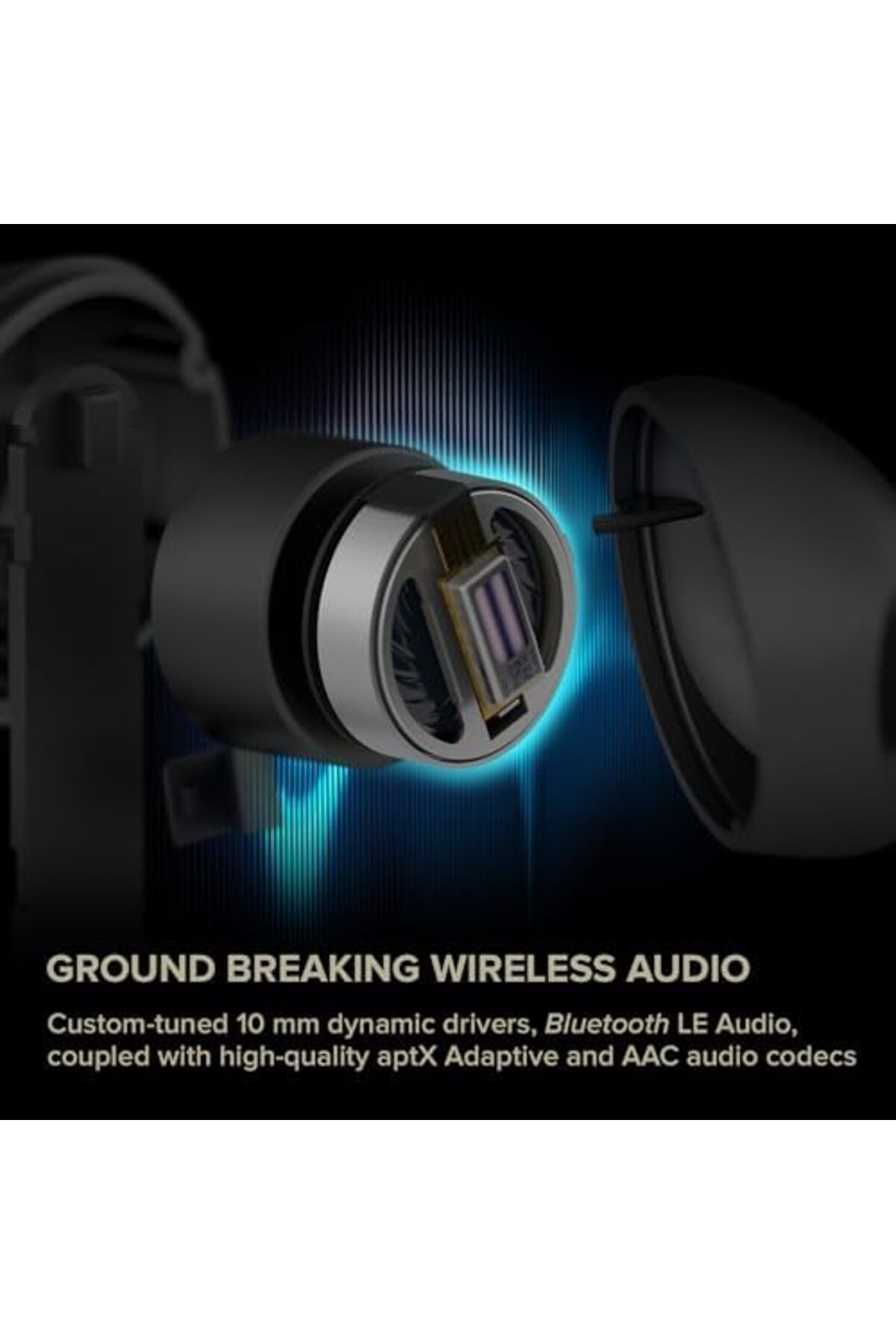 CREATIVE-Aurvana Ace with xMEMS Driver, Lightweight True Wireless Sweatproof In-Ears with Bluetooth 6