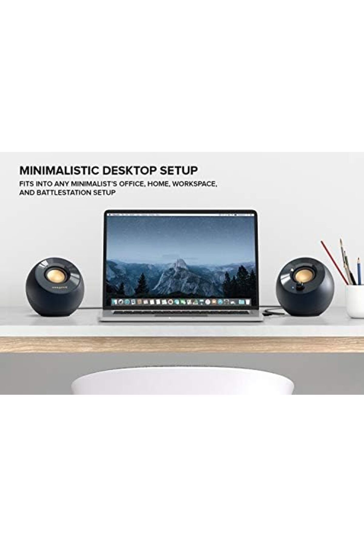 CREATIVE-Pebble V2 - Minimalistic 2.0 USB-C Powered Desktop Speakers 8