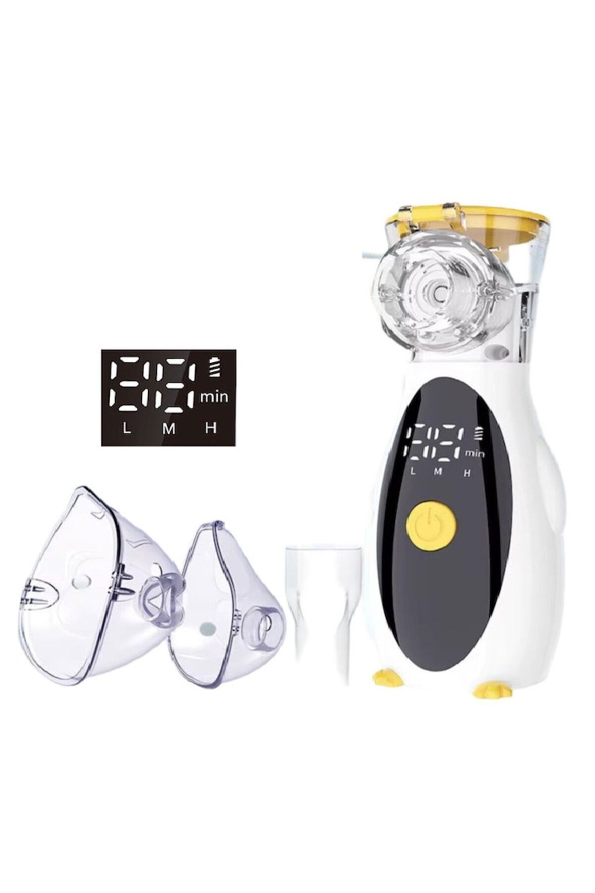 ESensio-P1-360+ Mesh Nebulizer – Mesh Technology Portable, Silent, LED Display, Rechargeable, Masks Included 2