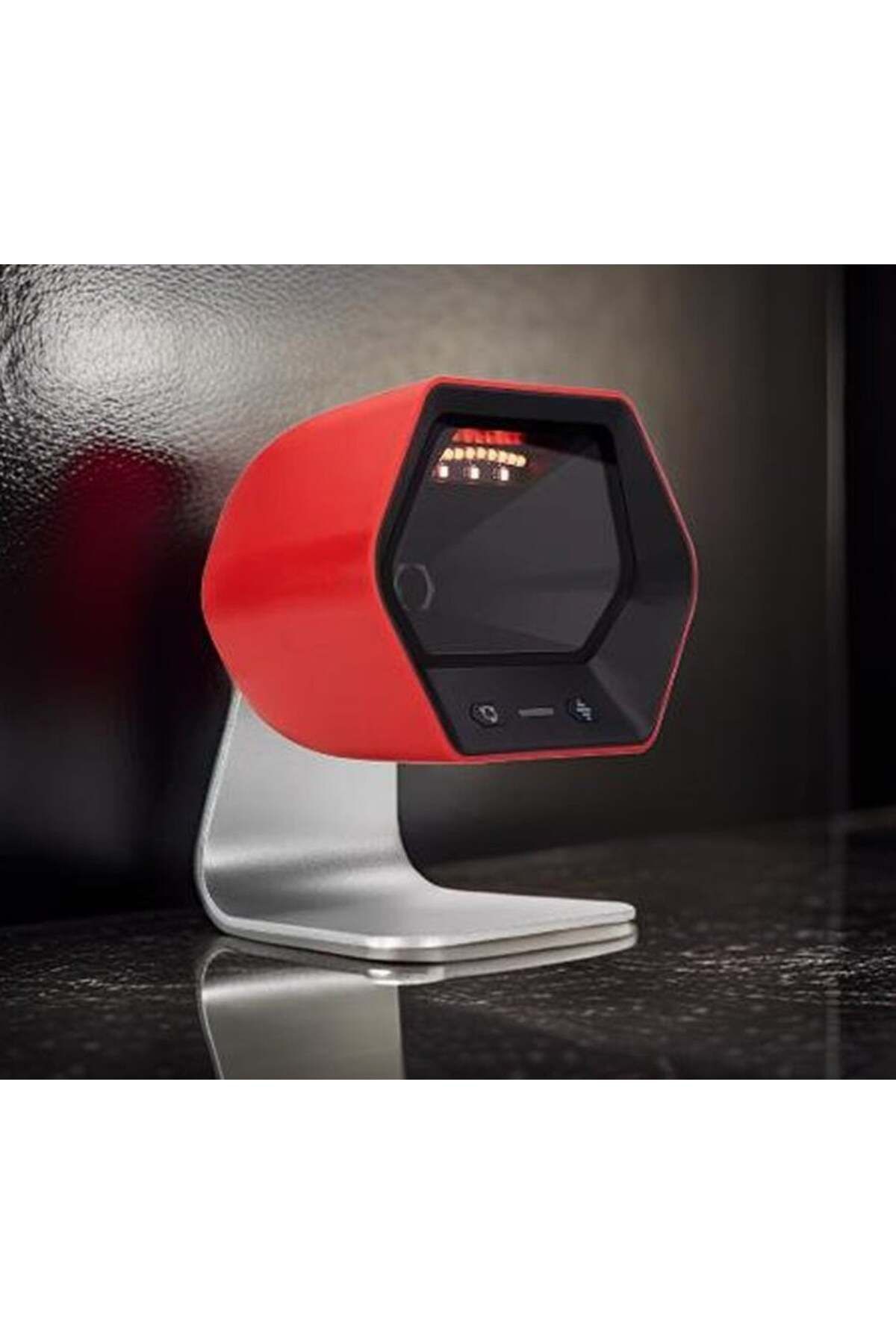 divendi-ro-Two-dimensional scanner, scans 1D, 2D and QR codes, red 3