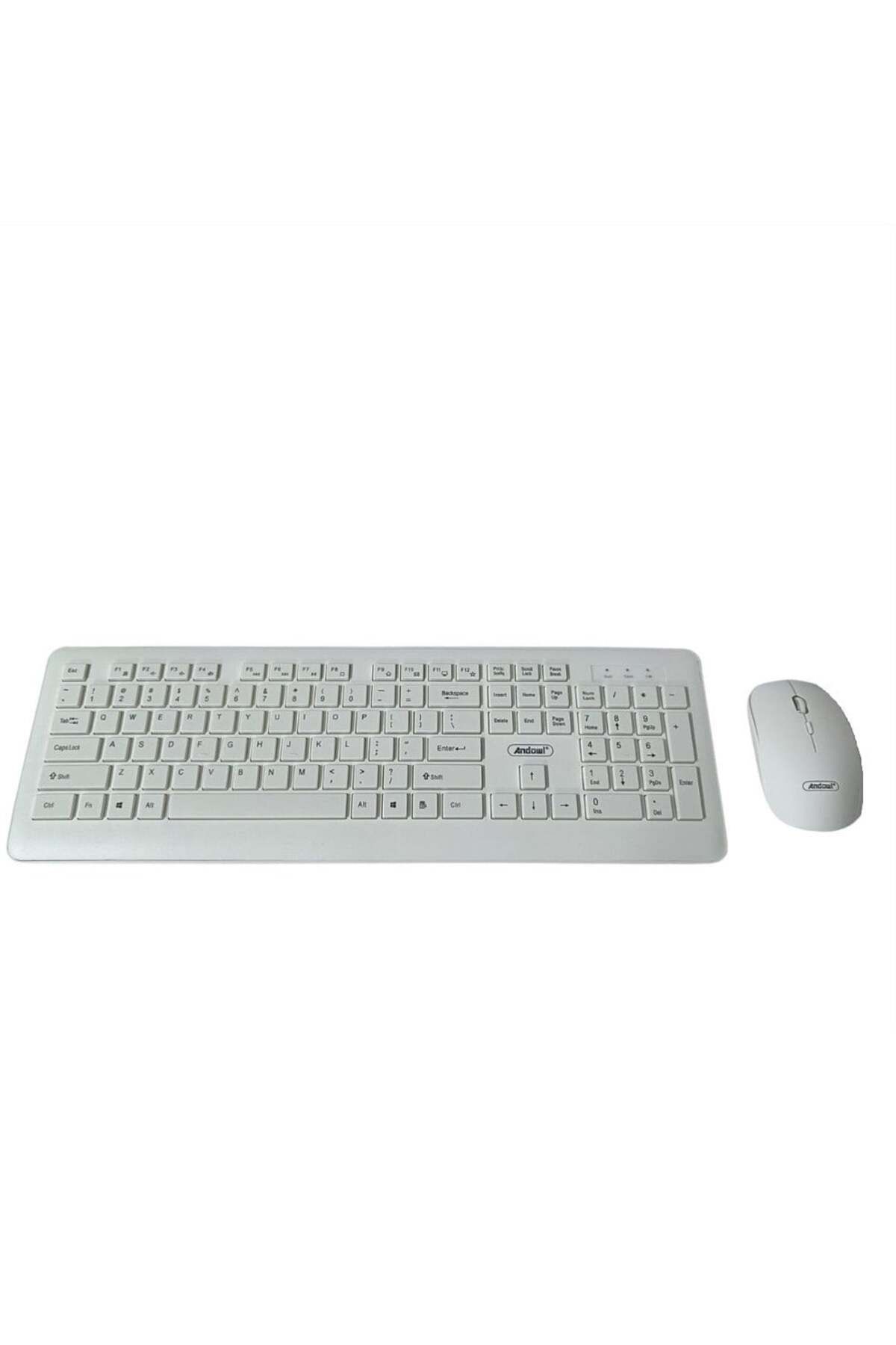 divendi-ro-Set keyboard mouse, wireless 2.4, with battery indicator - White 1