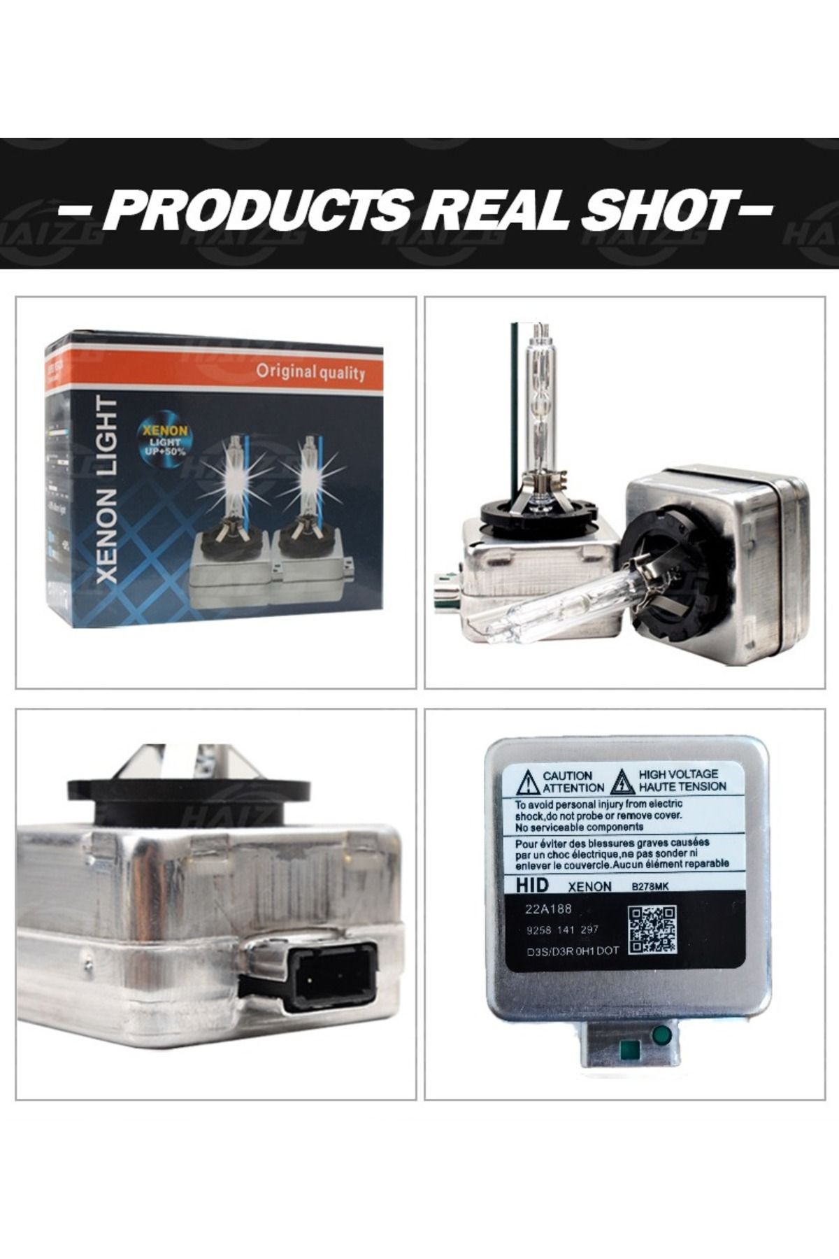 Universala-Set of 2 D3R xenon 8000K car bulbs, high efficiency and reliability 3
