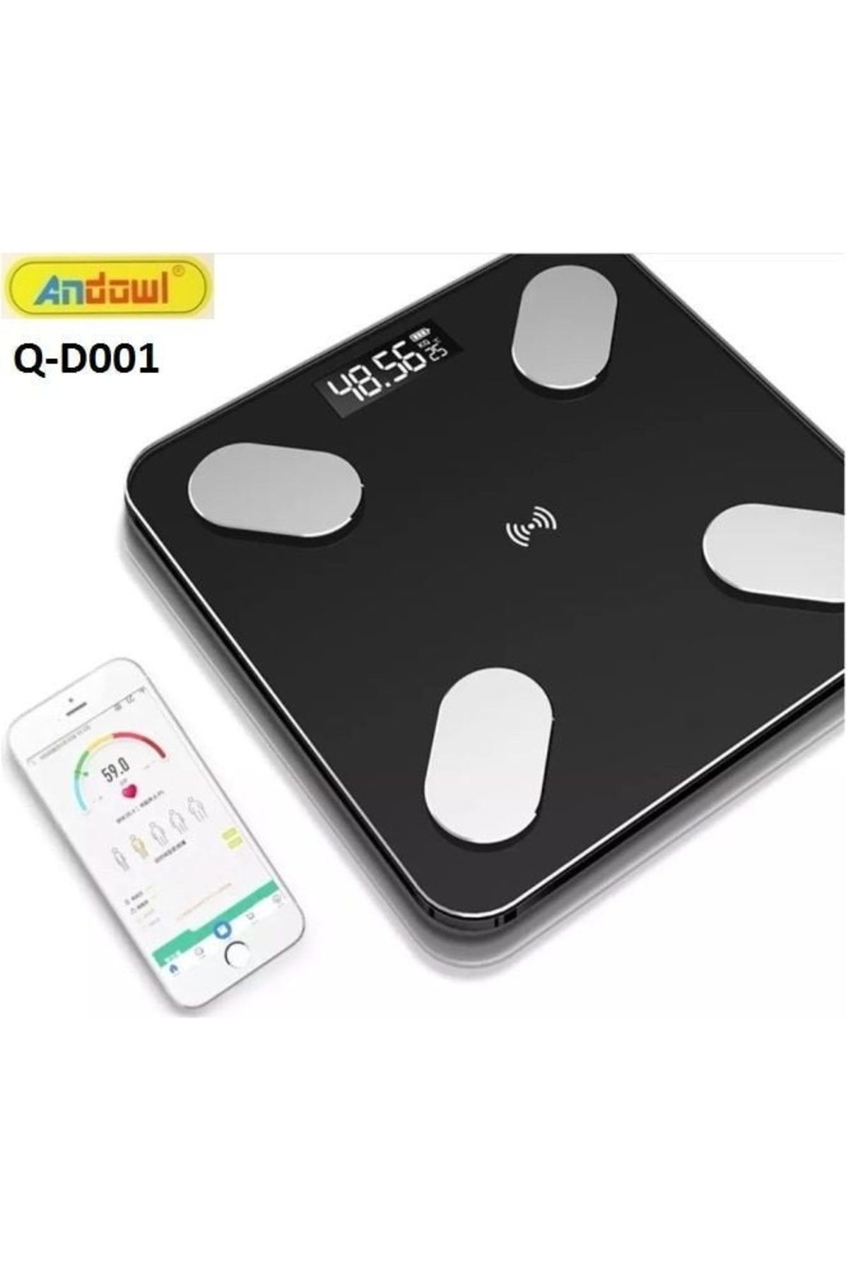 divendi-ro-Smart Body Scale with BMI function, Bluetooth, with LCD display, made of Glass 3