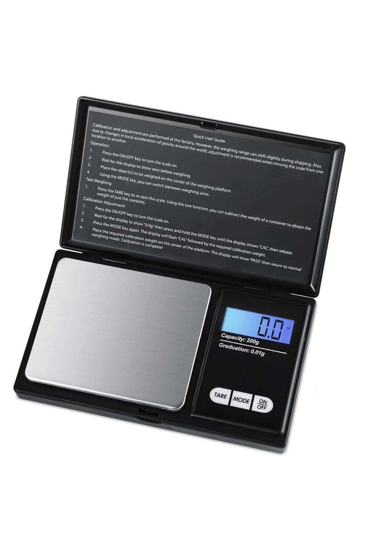 Welora Cântar Pentru Bijuterii, Precizie Ridicată Între 0,1 - 500 G - Negru - One Size