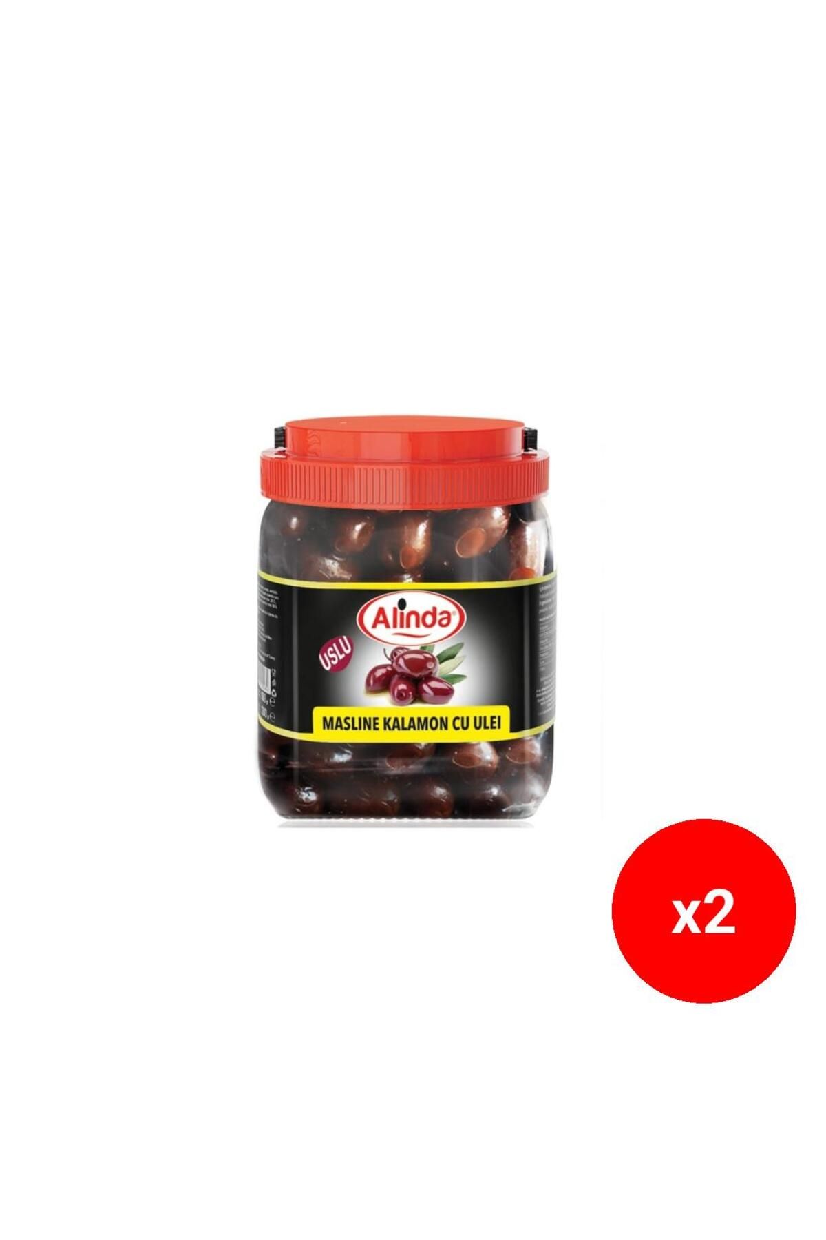 ALİNDA Măsline Unse Cu Ulei Uslu Kalamata, 910 Gr X2 - One Size