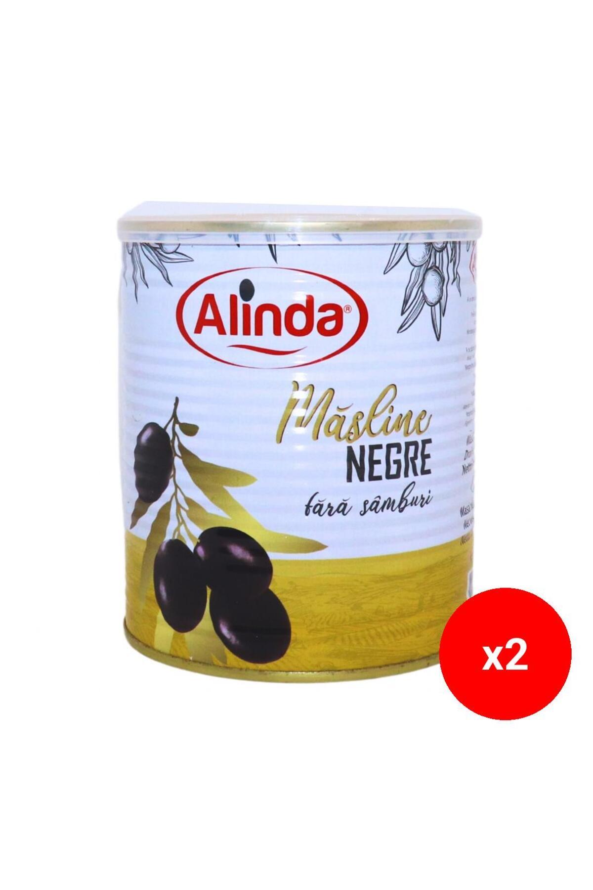 ALİNDA Măsline Negre Fără Sâmburi, 360g X 2 Buc - One Size
