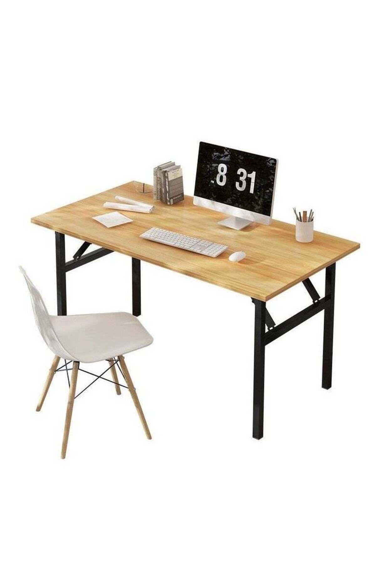 COOYA-Folding Computer Table,47 in,Waterproof & Anti Scratch,No Need to Assemble,Stability and Durability 7