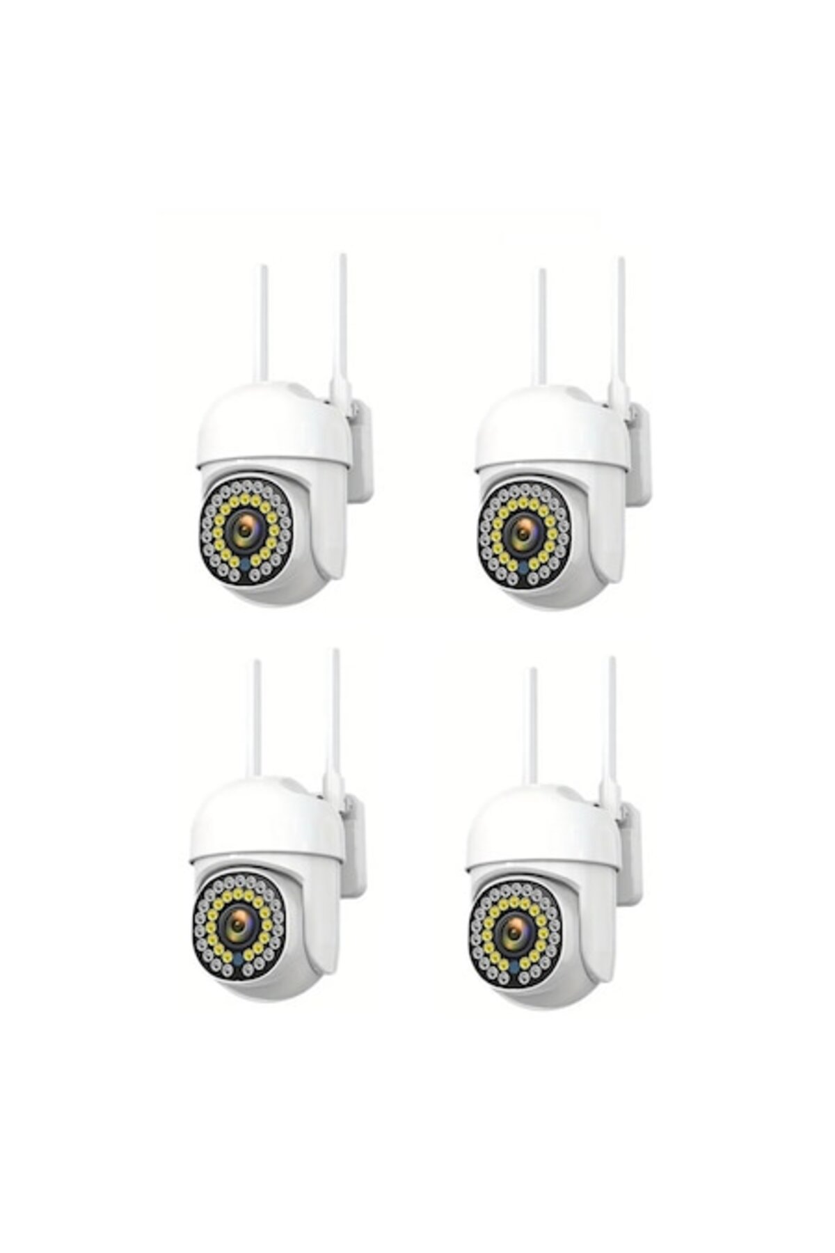Jortan Set de 4 camere de supraveghere 8161QJ, Wi-Fi IP, Rotatie 355 Grade, 2...